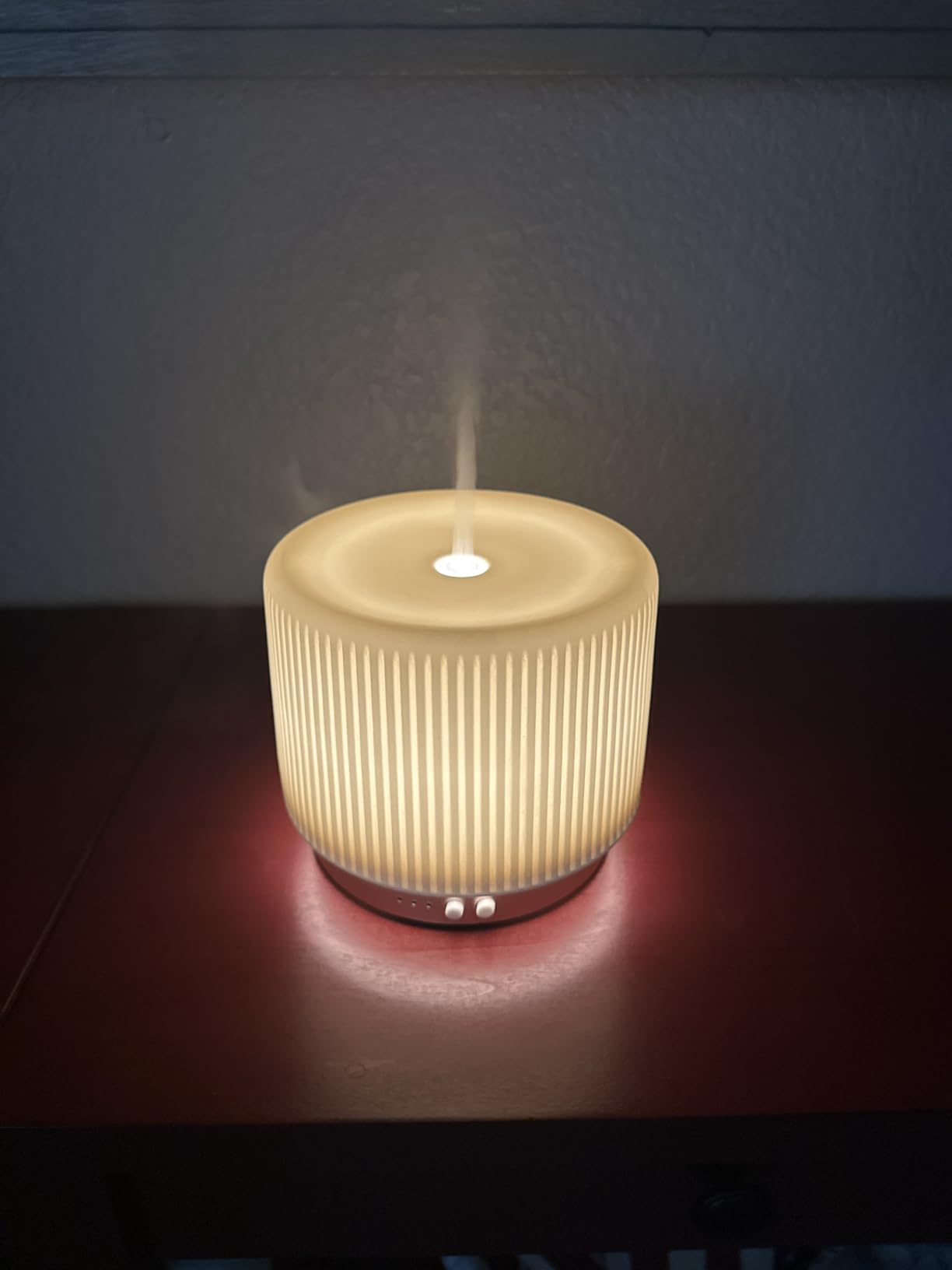 Essential Oil Diffuser - 280ml Ceramic Diffuser for Large Room & Commercial Use, 2.4MHz Aromatherapy Diffuser with Cool Mist Humidifier & Night Light, Ideal for Bedroom, Office, Yoga, Spa, Gifts customer photo 2