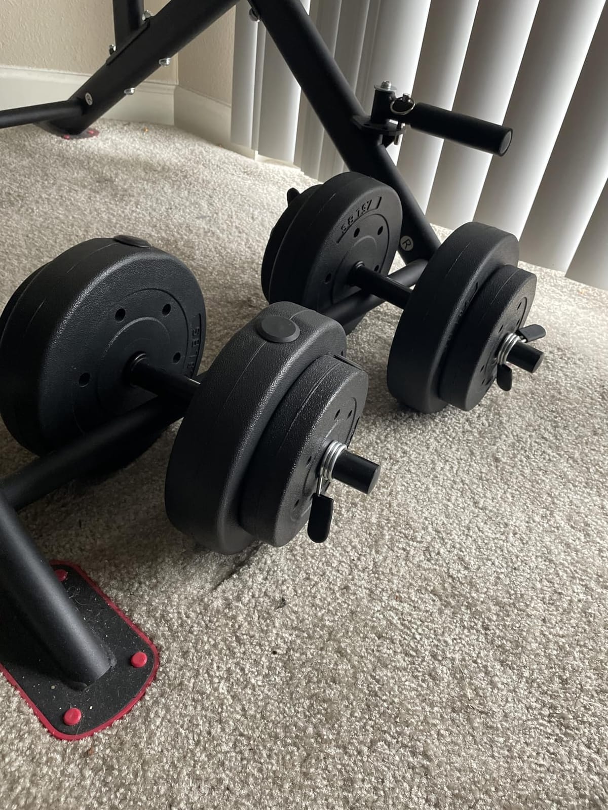 CAP Barbell 40-Pound Adjustable Cement Dumbbell Set - Versatile Weights for Home Gym Excellence customer photo 1