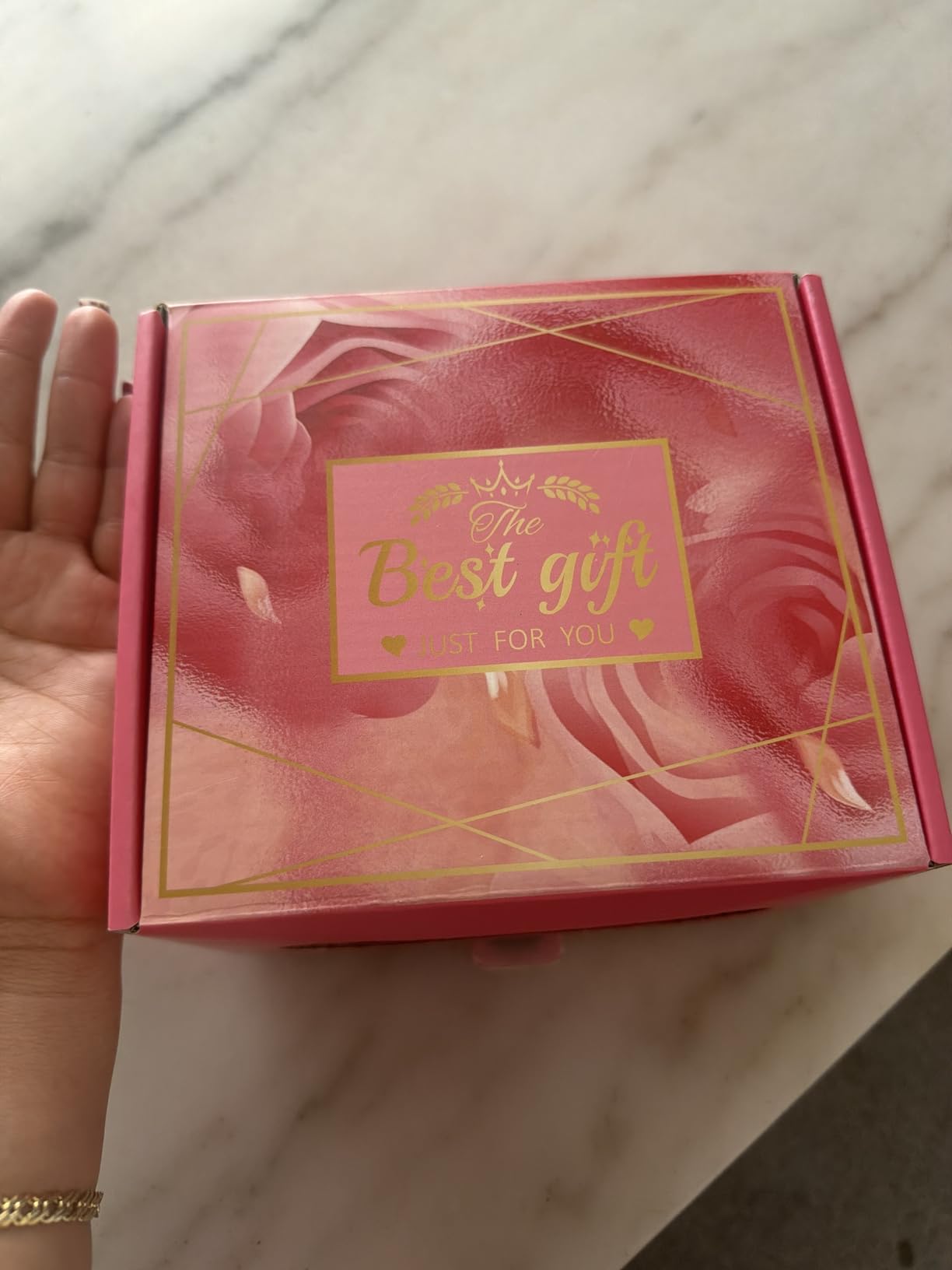 Birthday Gifts for Women, Mom, Unique Pink Spa Relaxation Baskets Set customer photo 2