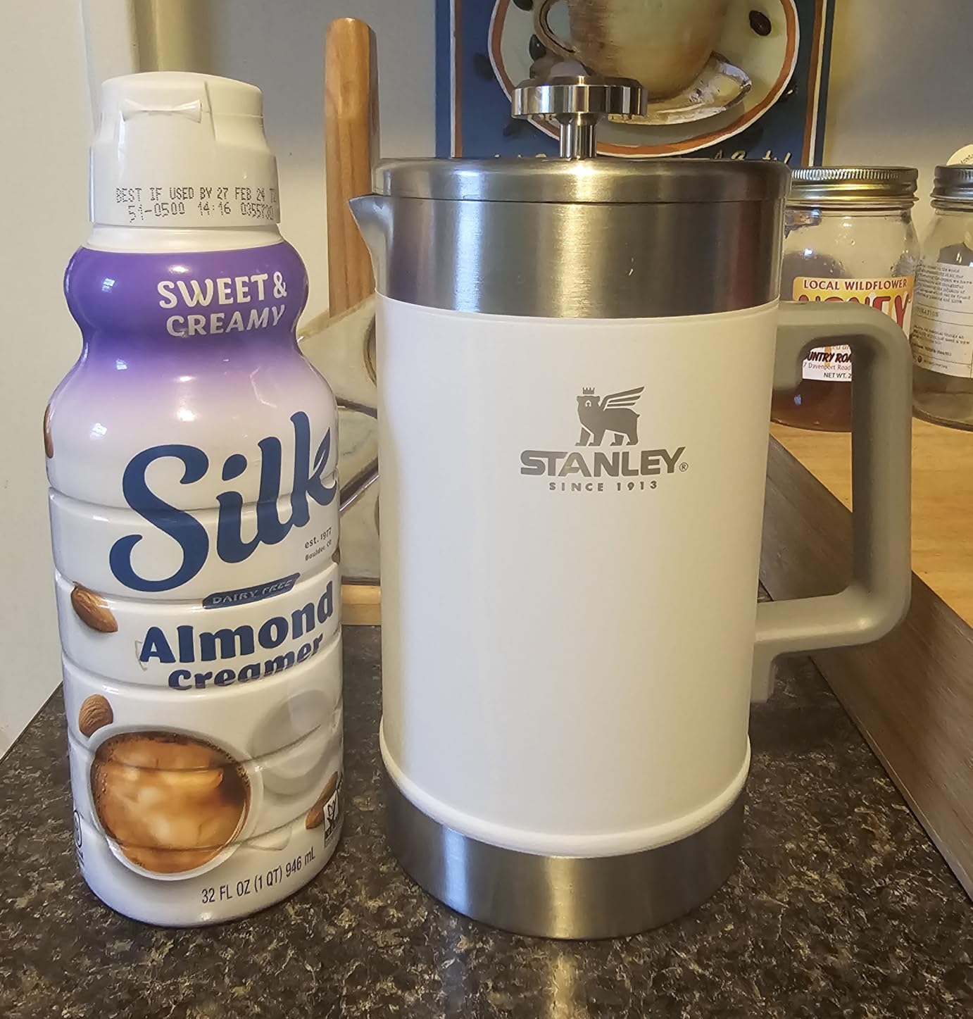 STANLEY Classic Stay-Hot French Press Coffee Maker 48 oz, Insulated Stainless Steel, BPA-Free customer photo 1