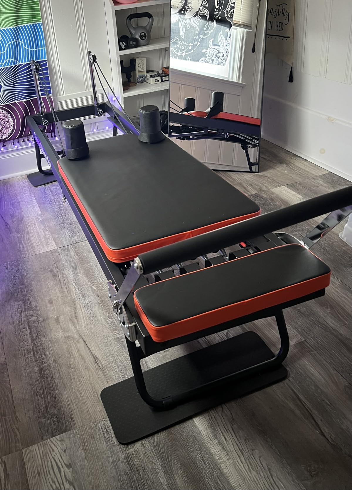 Pilates Reformer, Dpiolrcag Foldable Pilates Machine & Equipment for Home Use and Gym Workout, Suitable for Advanced and Beginners Users, Up to 250 lbs Weight Capacity customer photo 2