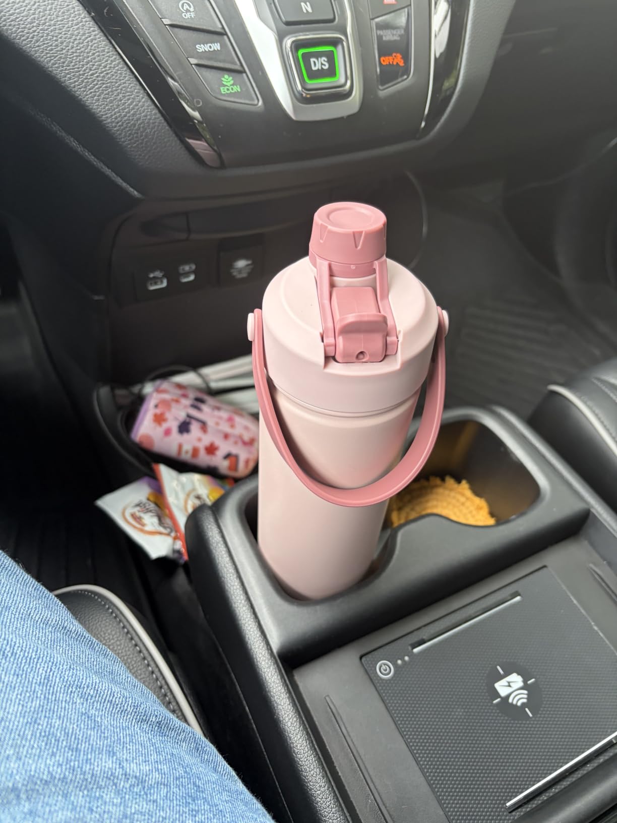 POWCAN 26 oz Insulated Water Bottle with 2-in-1 Straw and Spout Lid, Leak-Proof, Fits in Car Cup Holder, Stainless Steel Water Bottle customer photo 1