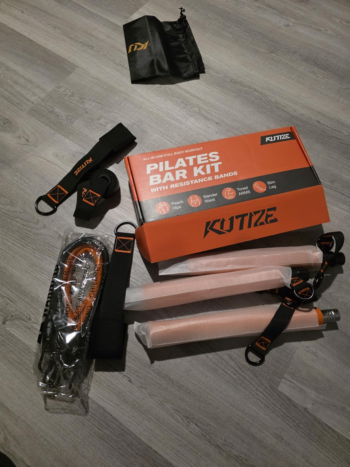 KUTIZE Pilates Bar Kit with Resistance Bands, Pilates Equipment, Multifunctional Pilates Bar for Women & Men, Pilates kit for Hip, Back, Arm, Full-Body Workouts, Home Gym Strength Training Equipment customer photo 1