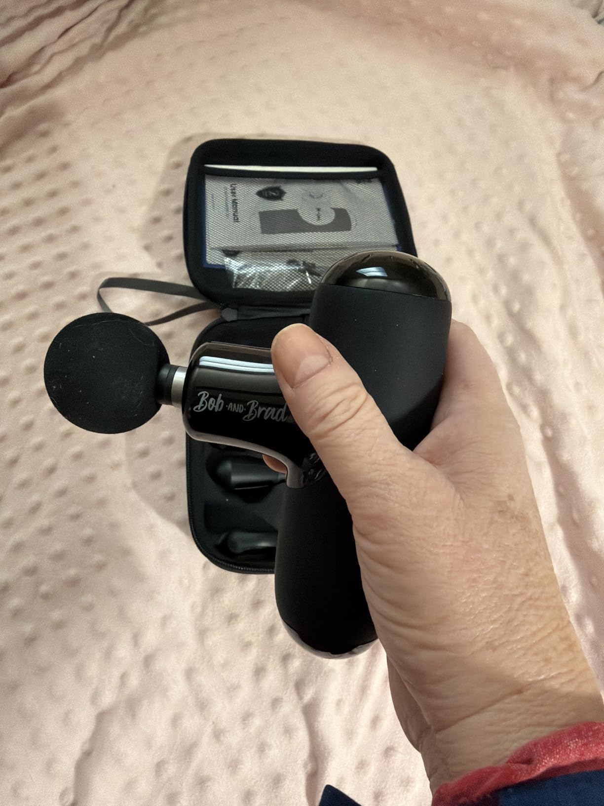 BOB AND BRAD Q2 Mini Massage Gun, Pocket-Sized Deep Tissue Massager, FSA Portable Percussion Muscle Massager Gun, Ultra Small & Quiet Travel Massage Gun for Pain Relief, HSA Eligible customer photo 2