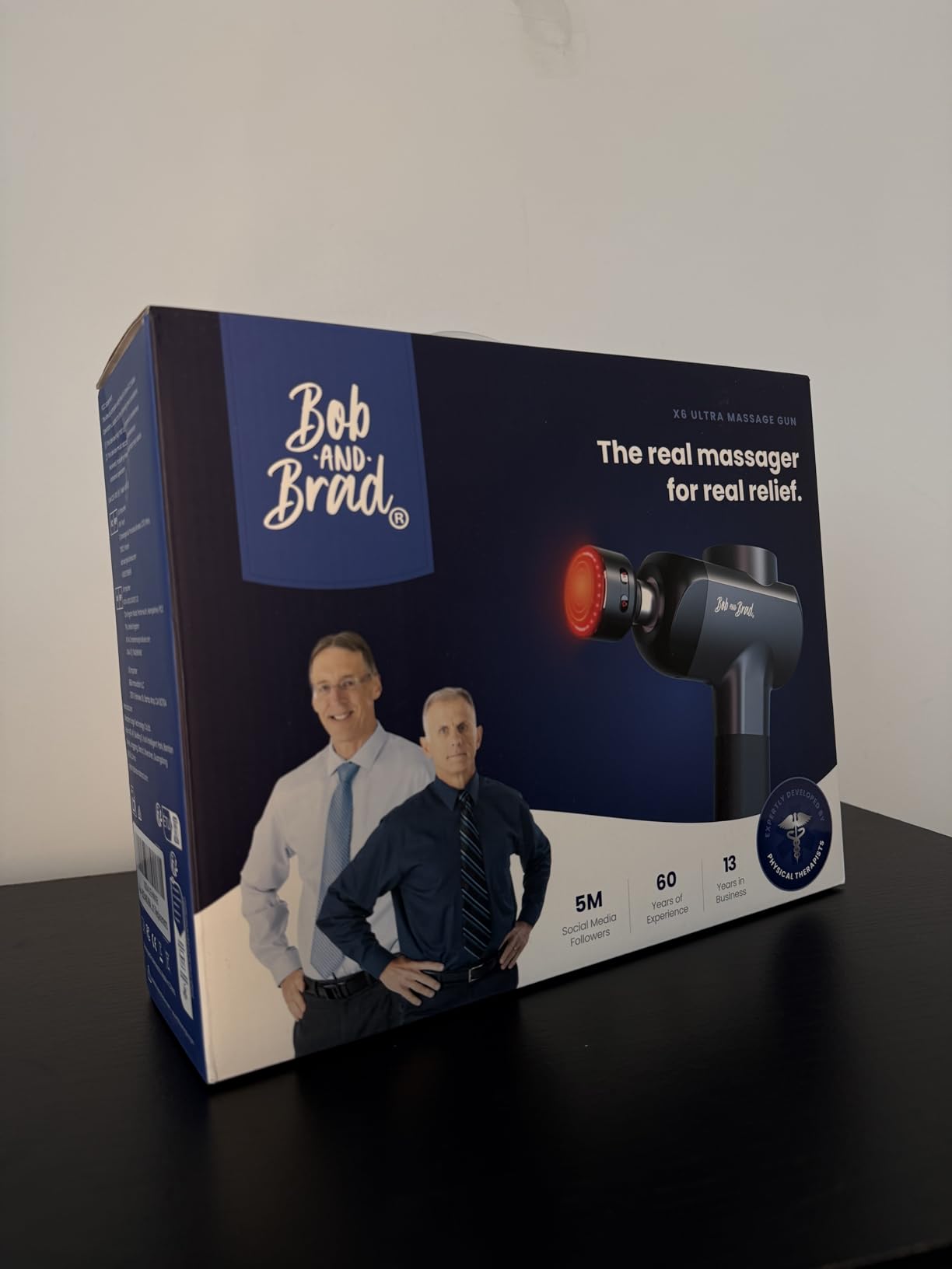 BOB AND BRAD X6 Pro Max Massage Gun with Heat and Cold, FSA Eligible HSA Deep Tissue Percussion Massager Gun for Athletes, Metal Head & 5 Speeds, Handheld Muscle Massager for Body and Back Pain Relief customer photo 1