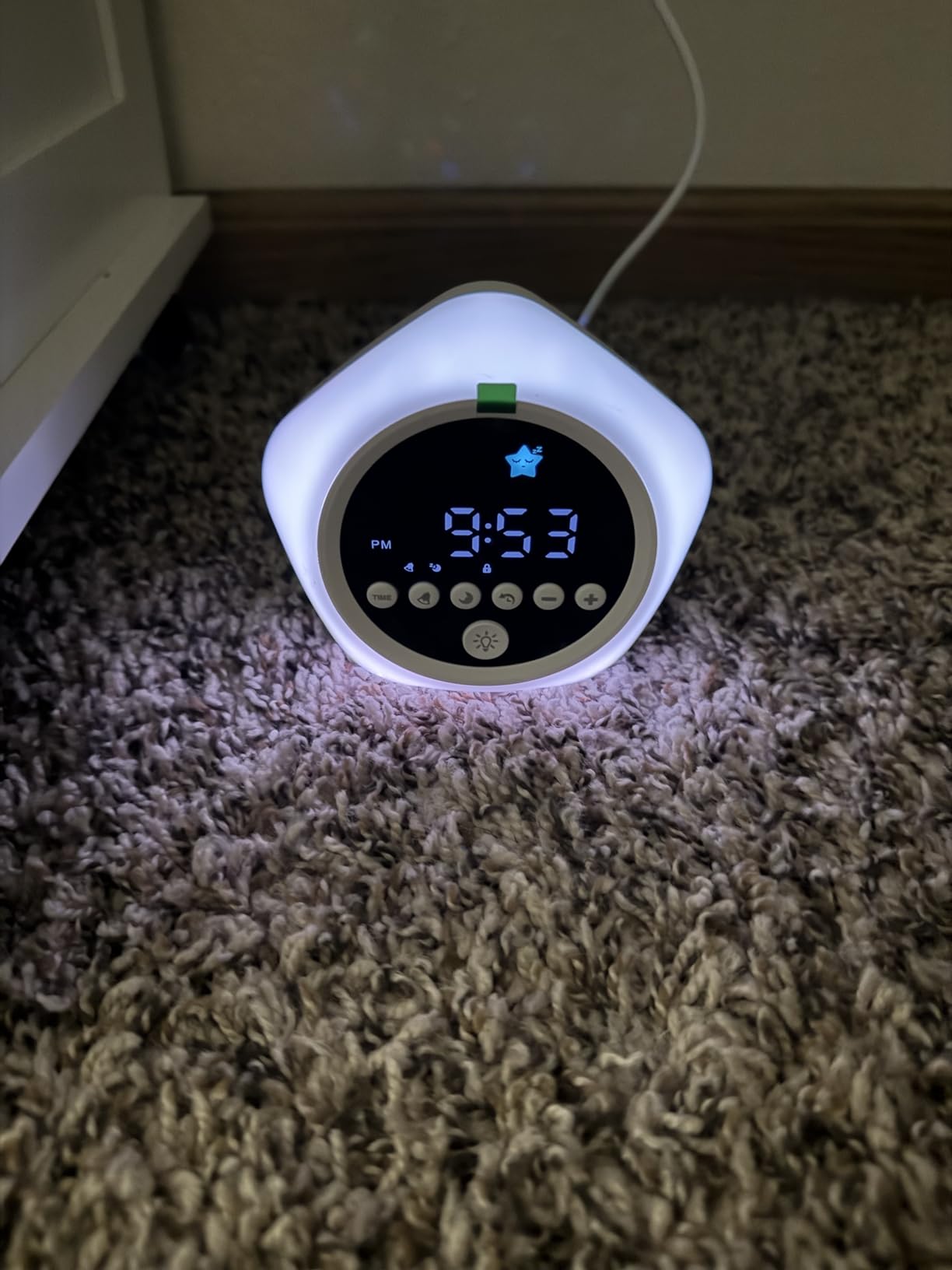 Kids Alarm Clock, Ok to Wake Clock with Green Light Red Light, Toddler Sleep Training Clock for Children customer photo 1