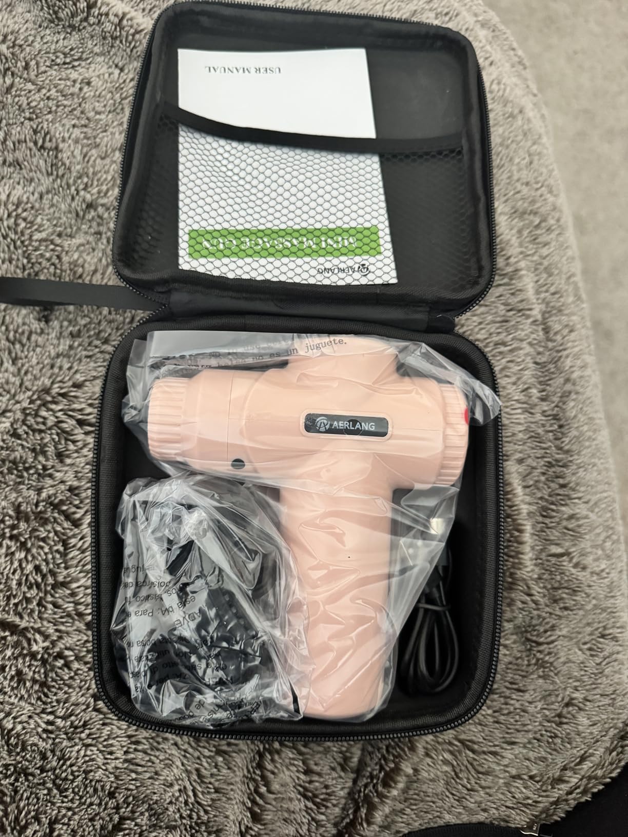 AERLANG Mini Massage Gun Deep Tissue, Pink Birthday Day Gift for Her | Muscle Deep Tissue Massage Gun Handheld Percussion Massage Gun Portable Quiet, Valentines Day Gifts Christmas Gift for Mom customer photo 2