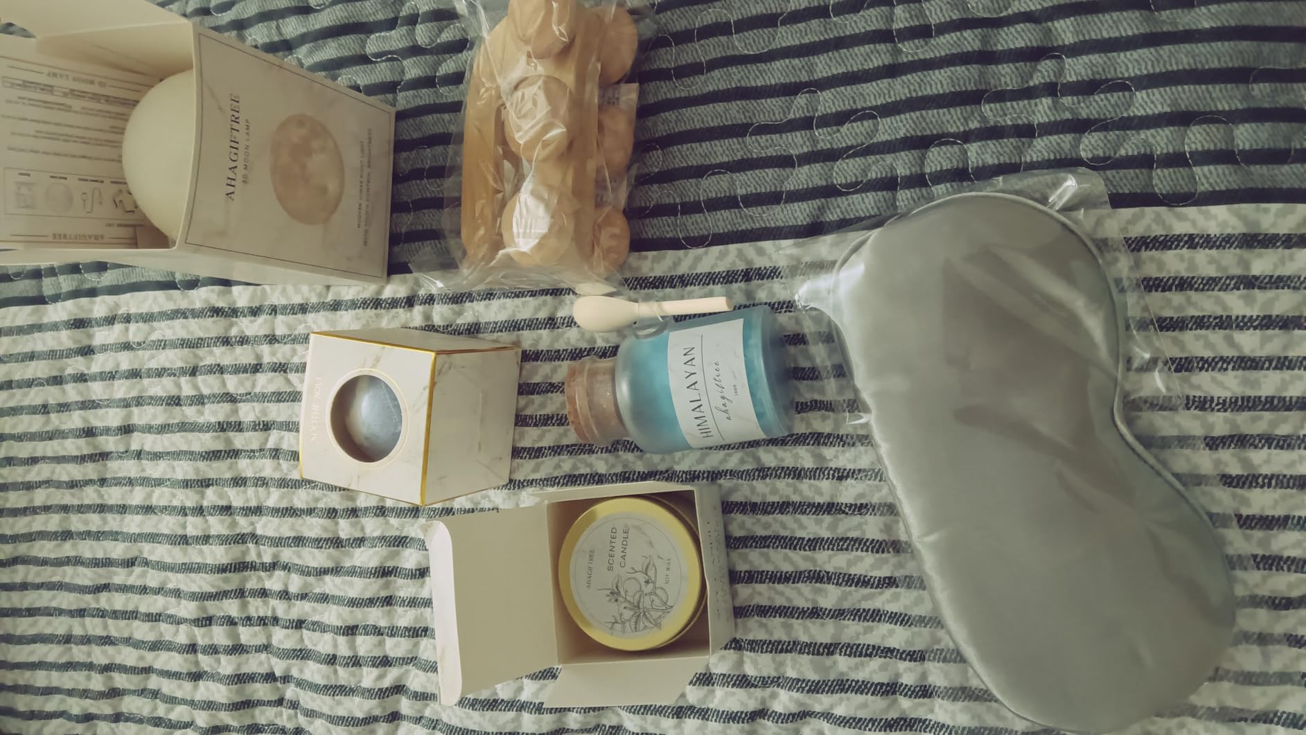 AHAGIFTREE Gift Baskets for Women, 11PC Care Package with Moon Lamp, Grief, Get Well Soon After Surgery, Birthday, Think of You, Thank You, Sympathy customer photo 2