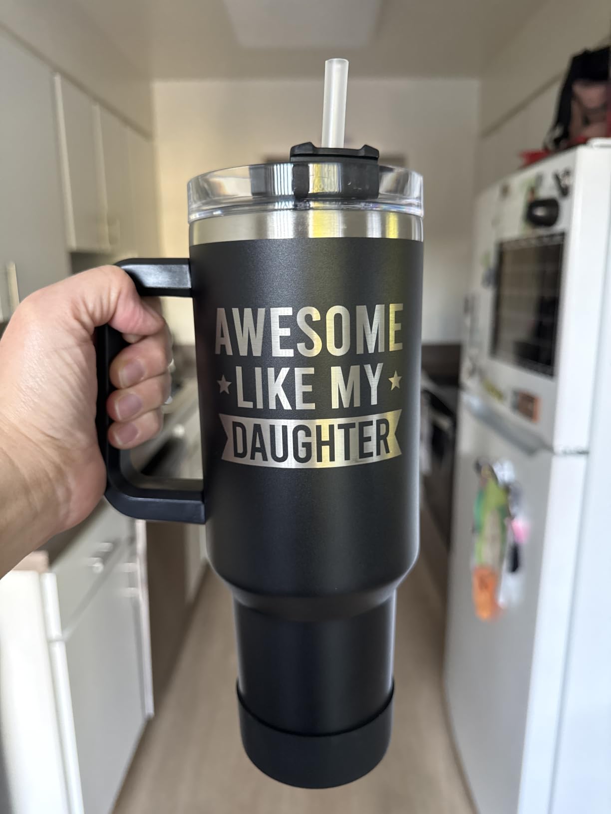 SANDJEST Nurse Tumbler with Handle 40oz Stainless Steel Coffee Cup customer photo 2