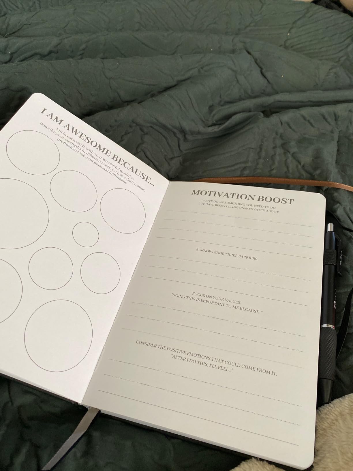 Mental Health & Anxiety Journal, 91 Days Mood Tracker Journal for Mindfulness, Self Care & Stress Relief, Guided CBT Journal with Mental Health Coloring Book Pages & Dream Diary to Record, Wellness Gifts for Women Men customer photo 1