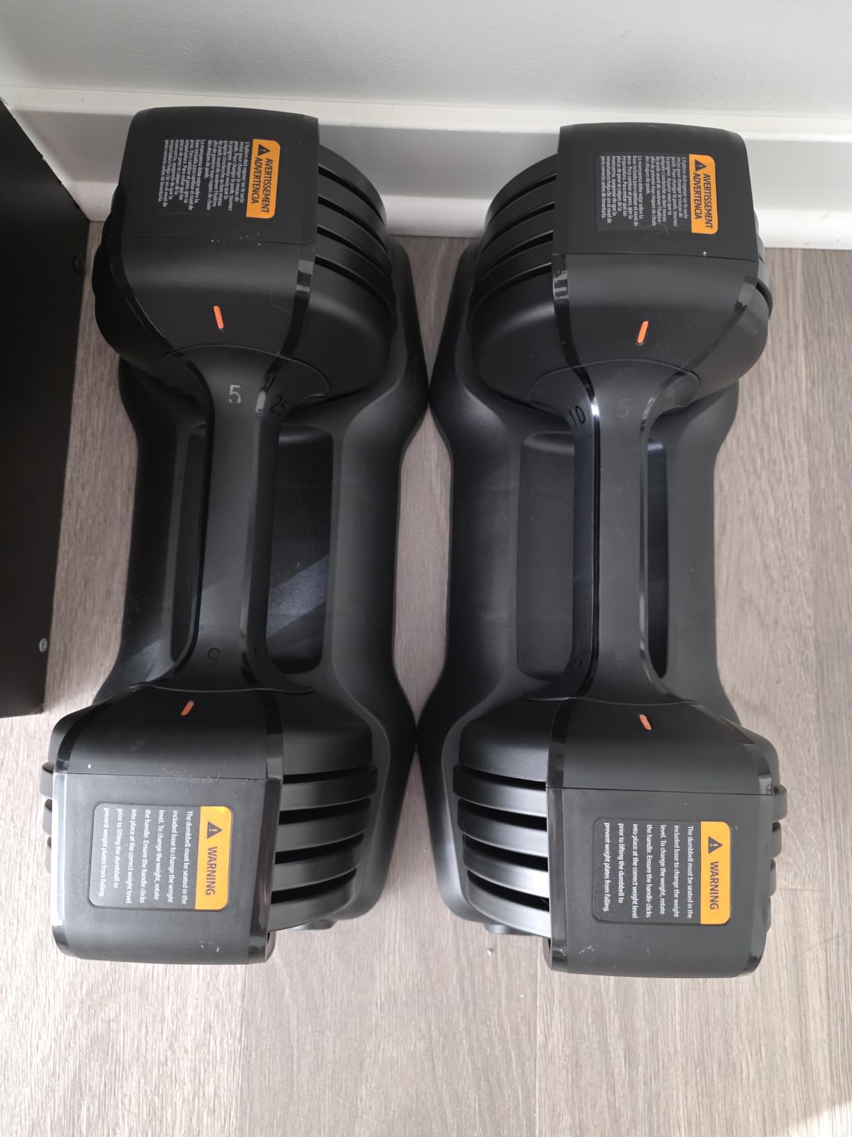 Amazon Basics Adjustable Dumbbell, 25 lb customer photo 1