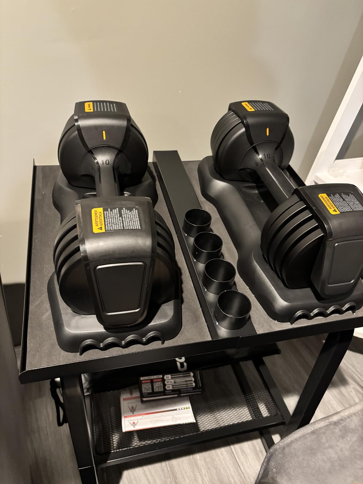 Amazon Basics Adjustable Dumbbell, 25 lb customer photo 2