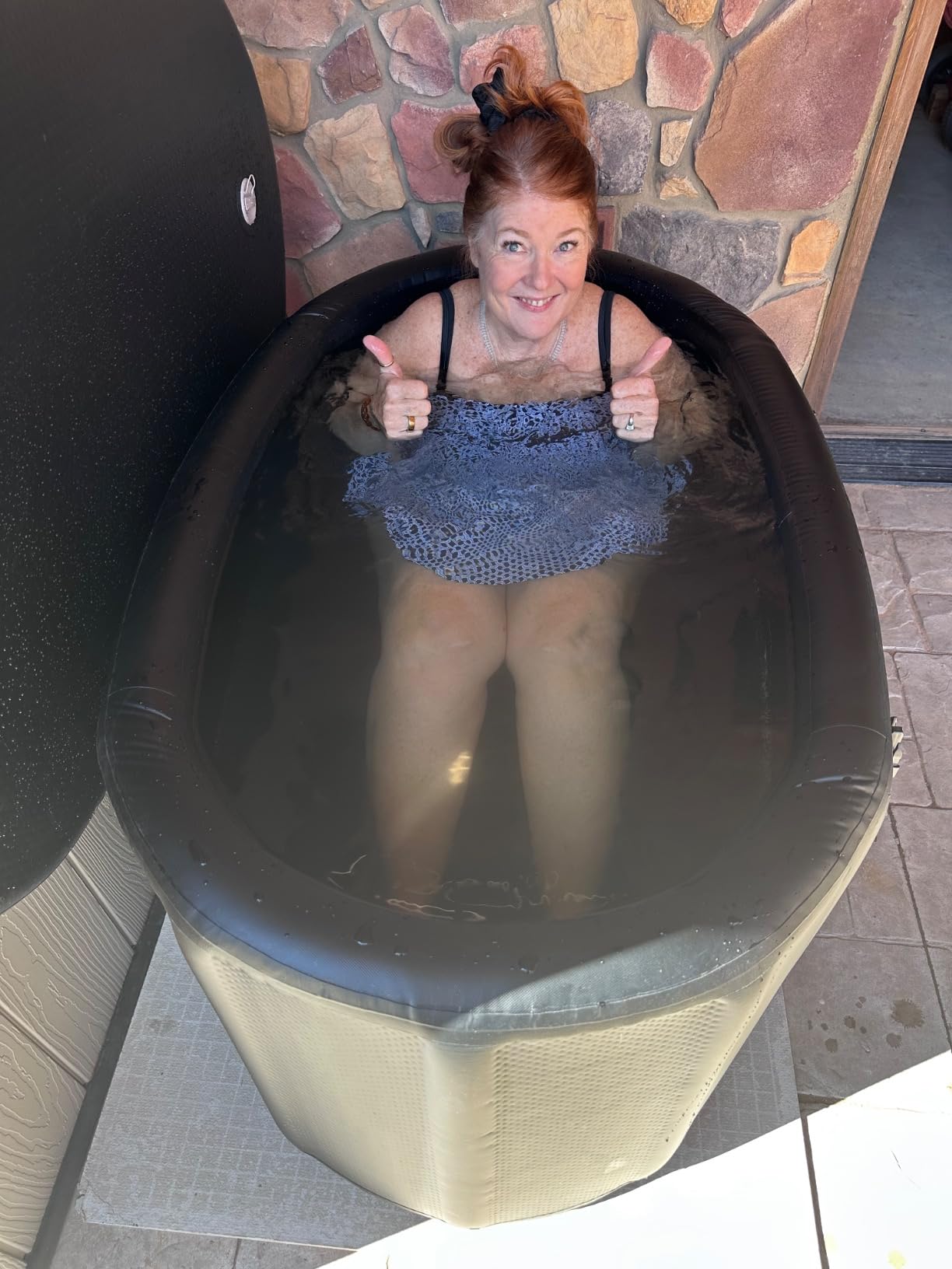 LifePro NordPod Plus Recovery Ice Tub - Portable Cold Plunge Tub with Drop-Stitch Construction - Ice Bath Tub for Athletes customer photo 1
