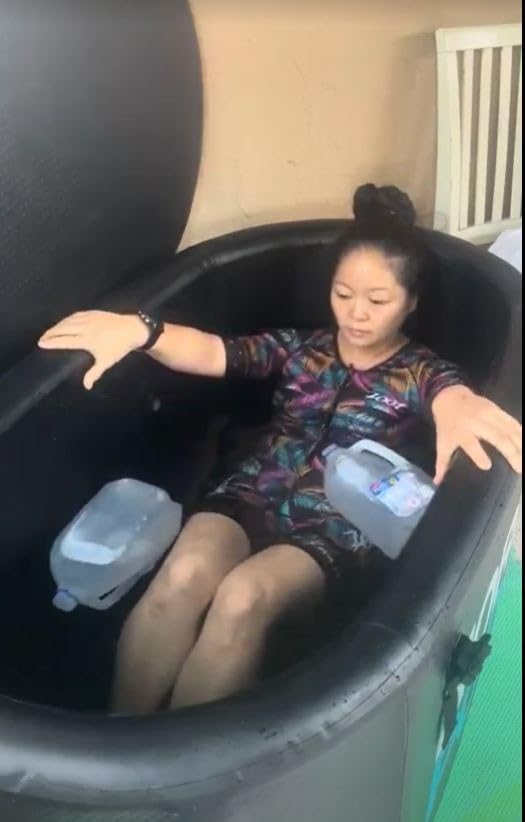 LifePro NordPod Plus Recovery Ice Tub - Portable Cold Plunge Tub with Drop-Stitch Construction - Ice Bath Tub for Athletes customer photo 2