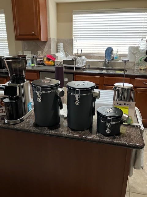 Non-Toxic Stainless Steel French Press, No Plastic or Heavy Metals, 34 oz | Surgical-grade steel. 4-layer filter. Double-wall insulated, stays hot for longer. Measure marks. Dishwasher safe. Portable. customer photo 2