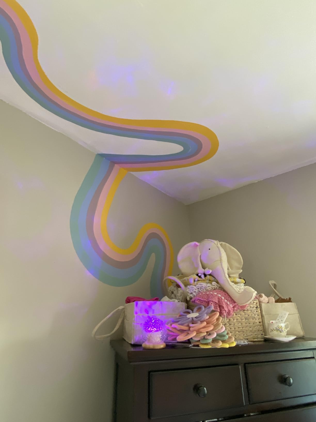 Ambient Lighting, 16 Colors Led Lights for Bedroom, Gift Ideas, Room Decor | 3-in-1 Sunset/Ocean/Northern Patterns, Remote, 6 Brightness, 1 Hr Timer, Made of Glass & Wood, for Bedroom, Bathroom, Dorm customer photo 2