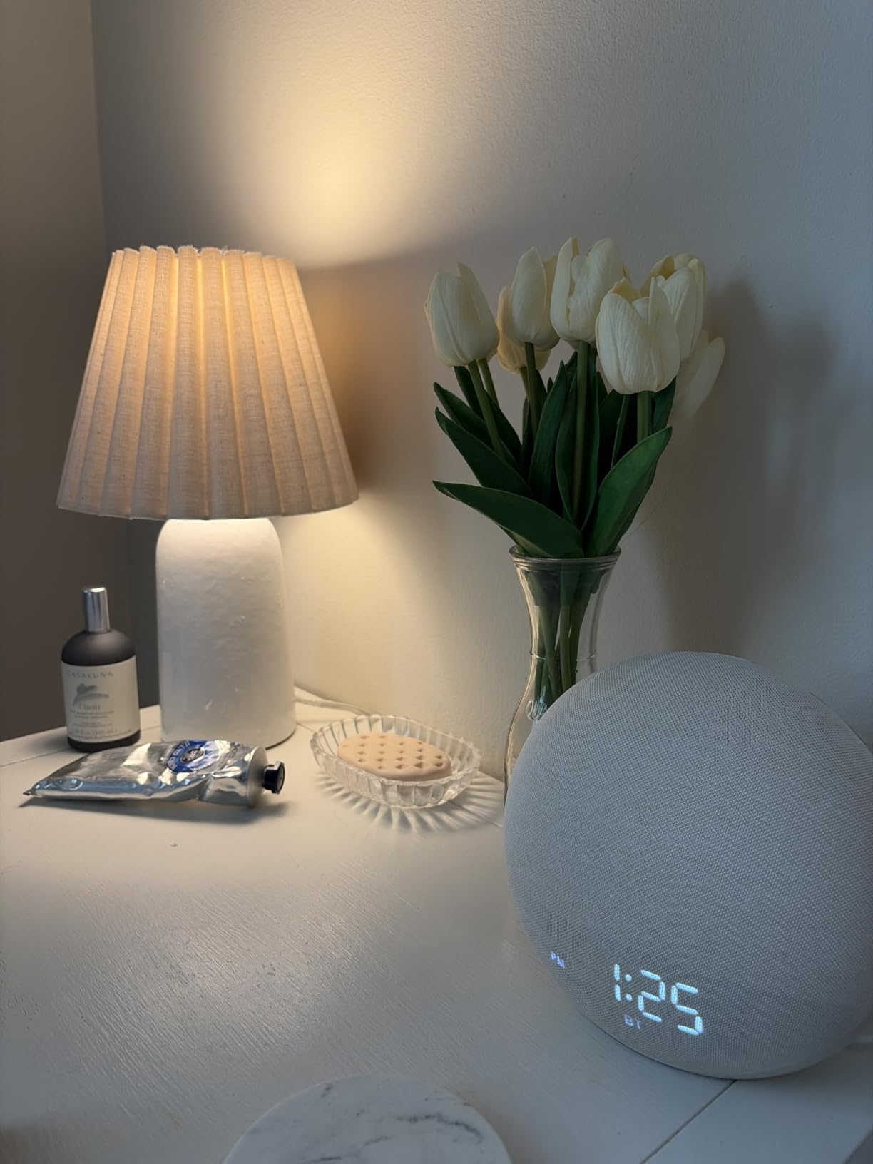 Odokee Sunrise Alarm Clock White Noise Machine: Natural Wake Up Light - Dimmable Clock with Bluetooth Speaker for Bedroom - 25 Sleep Sounds for Baby Adults Kids Putty customer photo 2