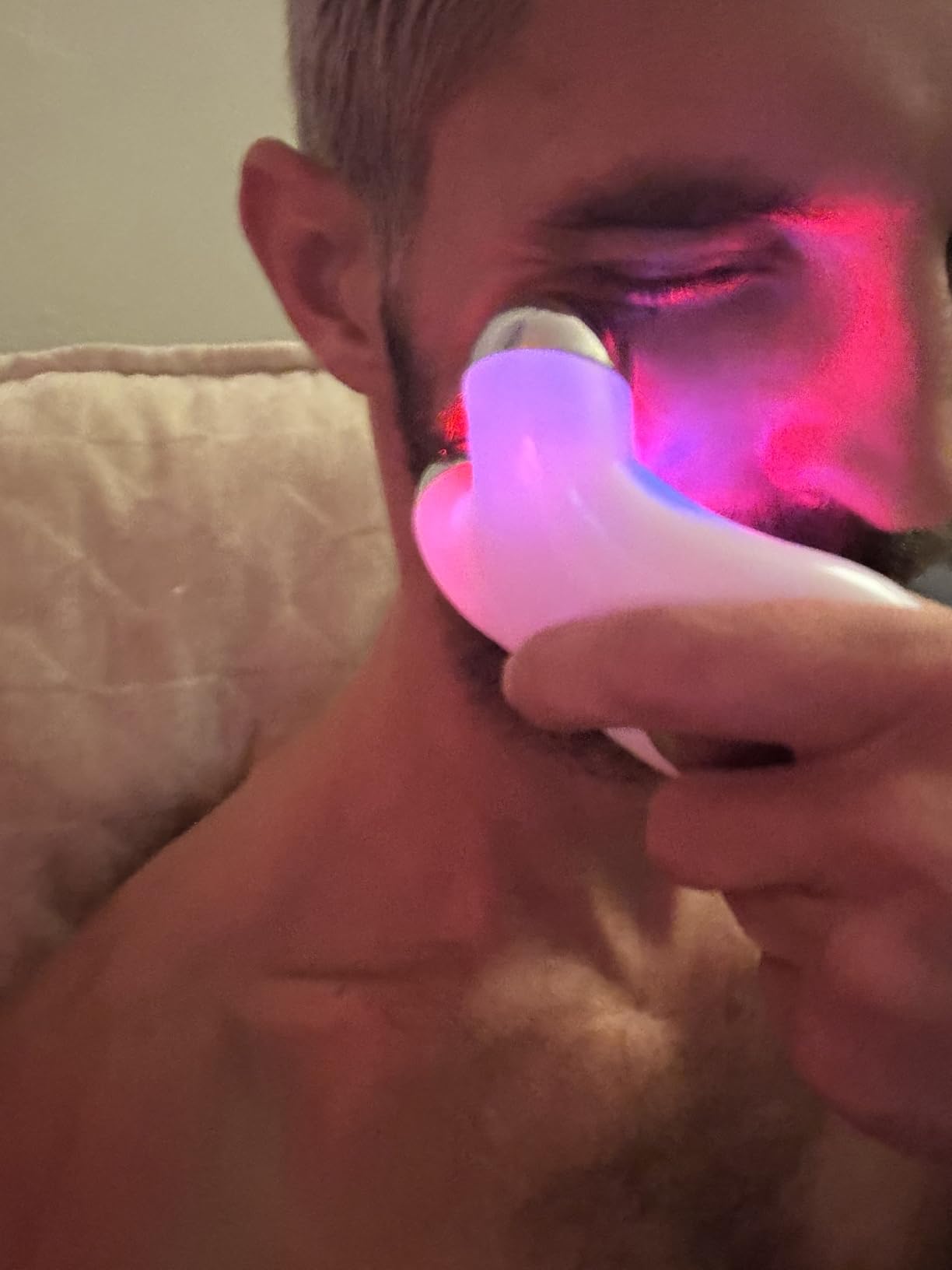 Microcurrent Facial Device,Latest Red Light Technology,Enhances The Ability to Lift The Face and Tighten The Skin,Facial Wrinkle Equipment,Smart Photon Micro-Current Device, Model:EP-300. customer photo 2