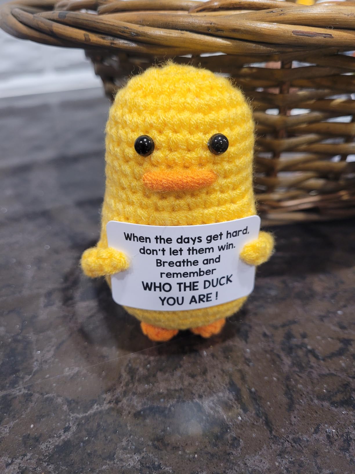MBL Birthday Inspirational Gifts for Women - Back to School for Students | Funny Crochet Duck, Positive Cheer Motivational Stress Relief Christmas Stocking Stuffers for Friend Coworker Boss Teacher customer photo 2