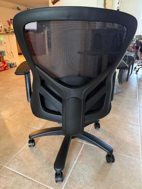 YFO Big and Tall Office Chair 500LBS - Computer Desk Chair with Adjustable Lumbar Support, Heavy Duty Ergonomic Mesh with 360 Rotation 2D Arm and Extra Wide Comfty Seat, Quiet Wheels for Adults, Black customer photo 1