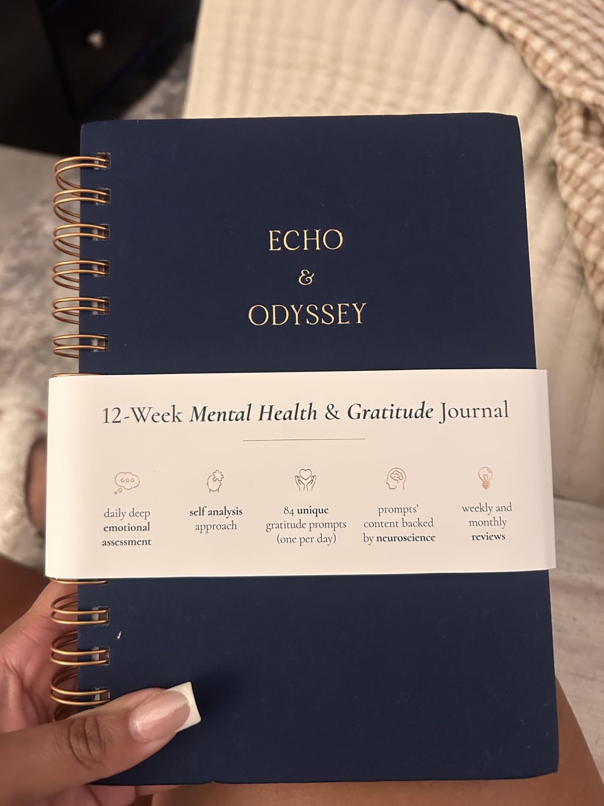 Mental Health & Anxiety Journal - CBT Mood & Trigger Tracker | 84 Day Journal with Guided Prompts, Pattern Recognition, Reflections, Gratitude & Self-Care for Stress & Depression customer photo 2