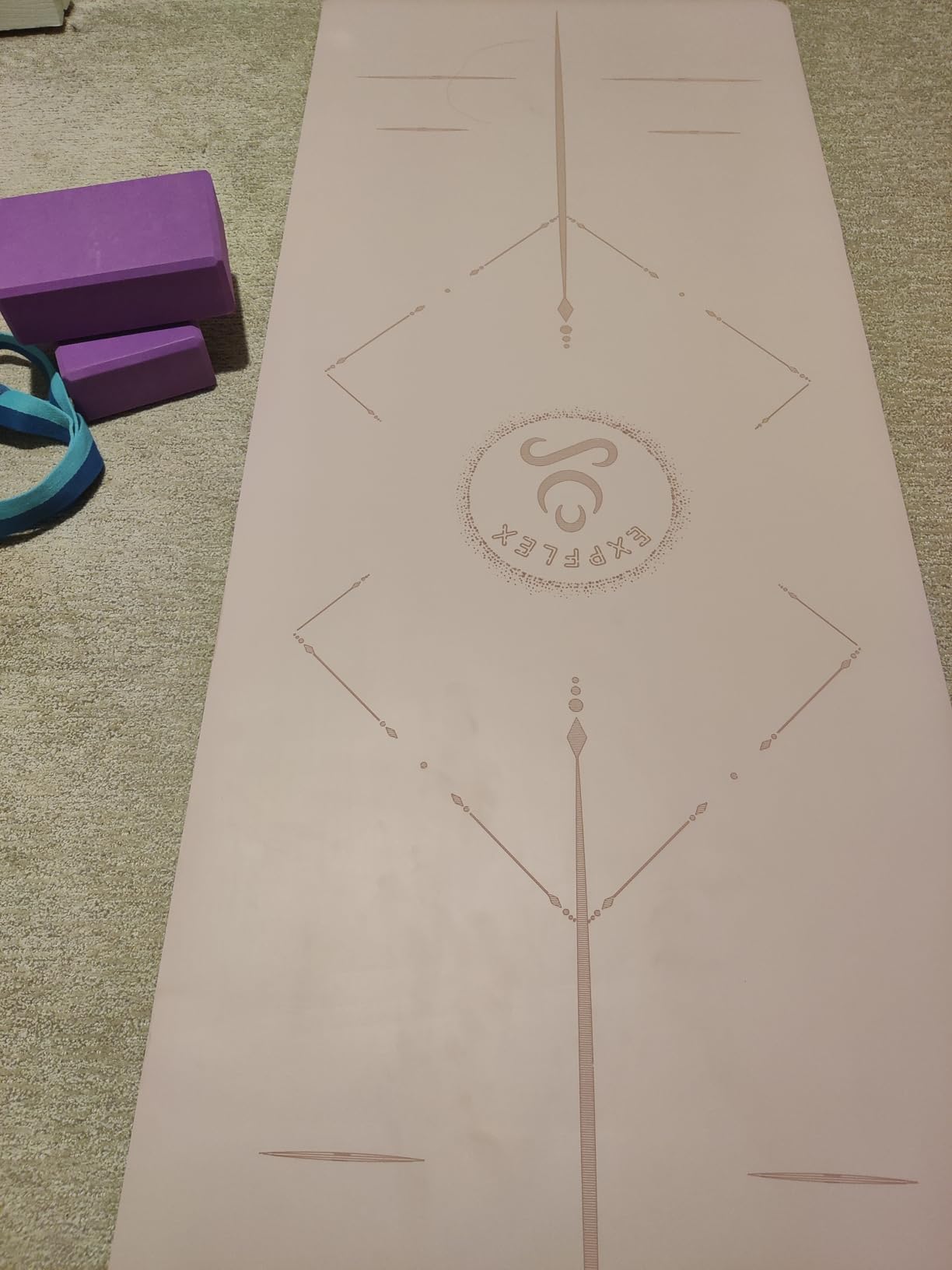Natural Rubber Yoga Mat - Non Slip Non Toxic - 5mm Thick Yoga Mat for Hot Yoga/Pilates customer photo 1