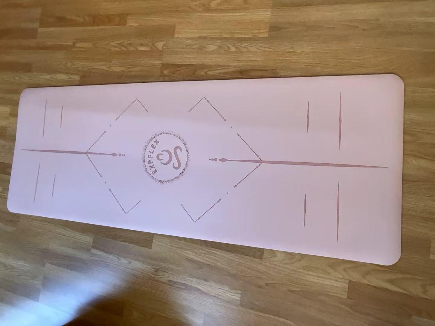 Natural Rubber Yoga Mat - Non Slip Non Toxic - 5mm Thick Yoga Mat for Hot Yoga/Pilates customer photo 2