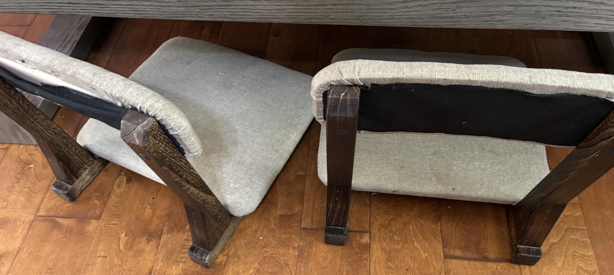 Meditation Floor Chair with Back Support, Tatami Seat | Ergonomic back support for floor sitting, Paulownia-wood non-folding frame, 5-min assembly for tatami, kotatsu customer photo 2