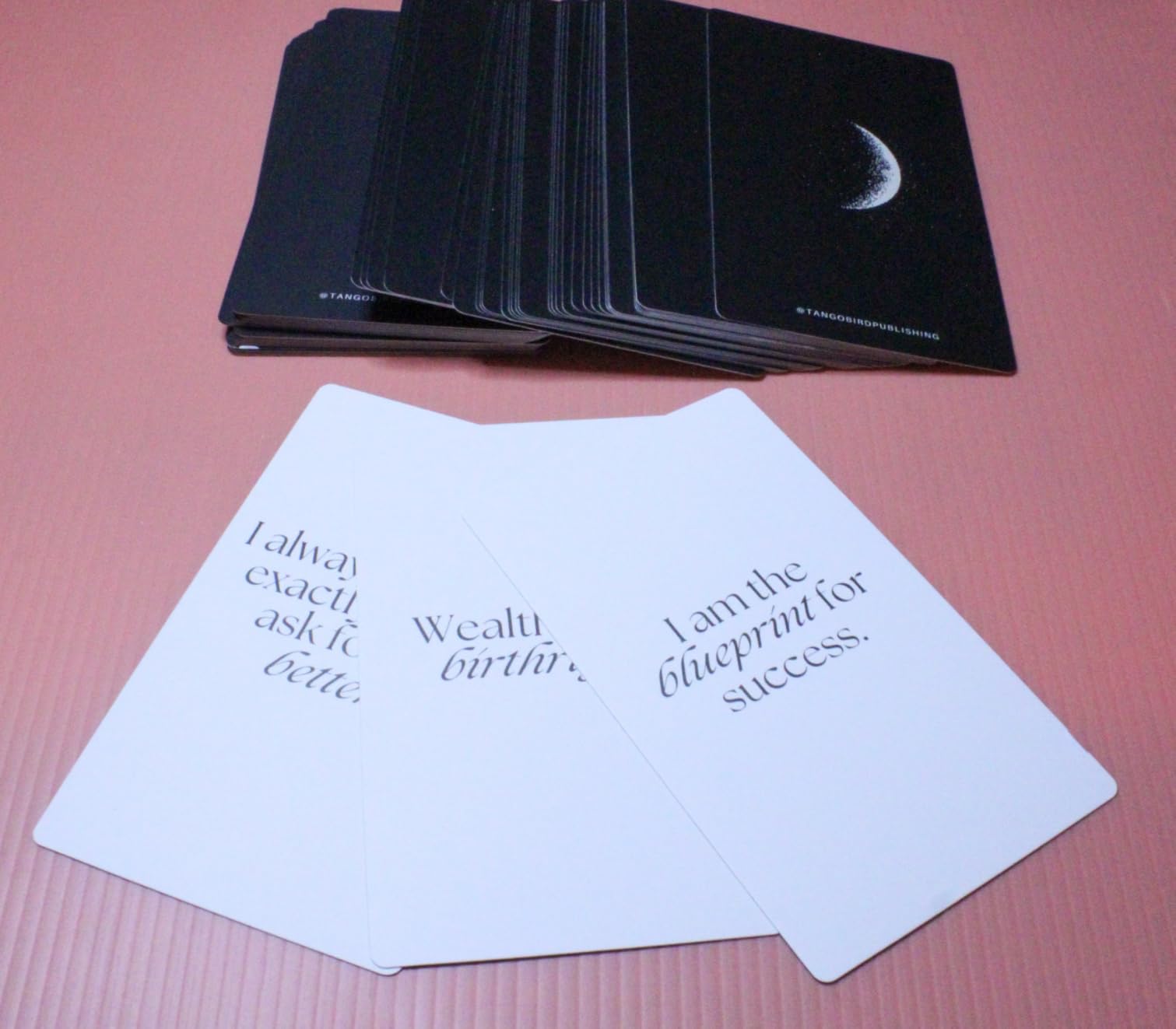 Tangobird Affirmation Cards For Women Miracle Mantras Positive Affirmations cards 60 Daily affirmations for women for Self-Care, Love and Wealth customer photo 2