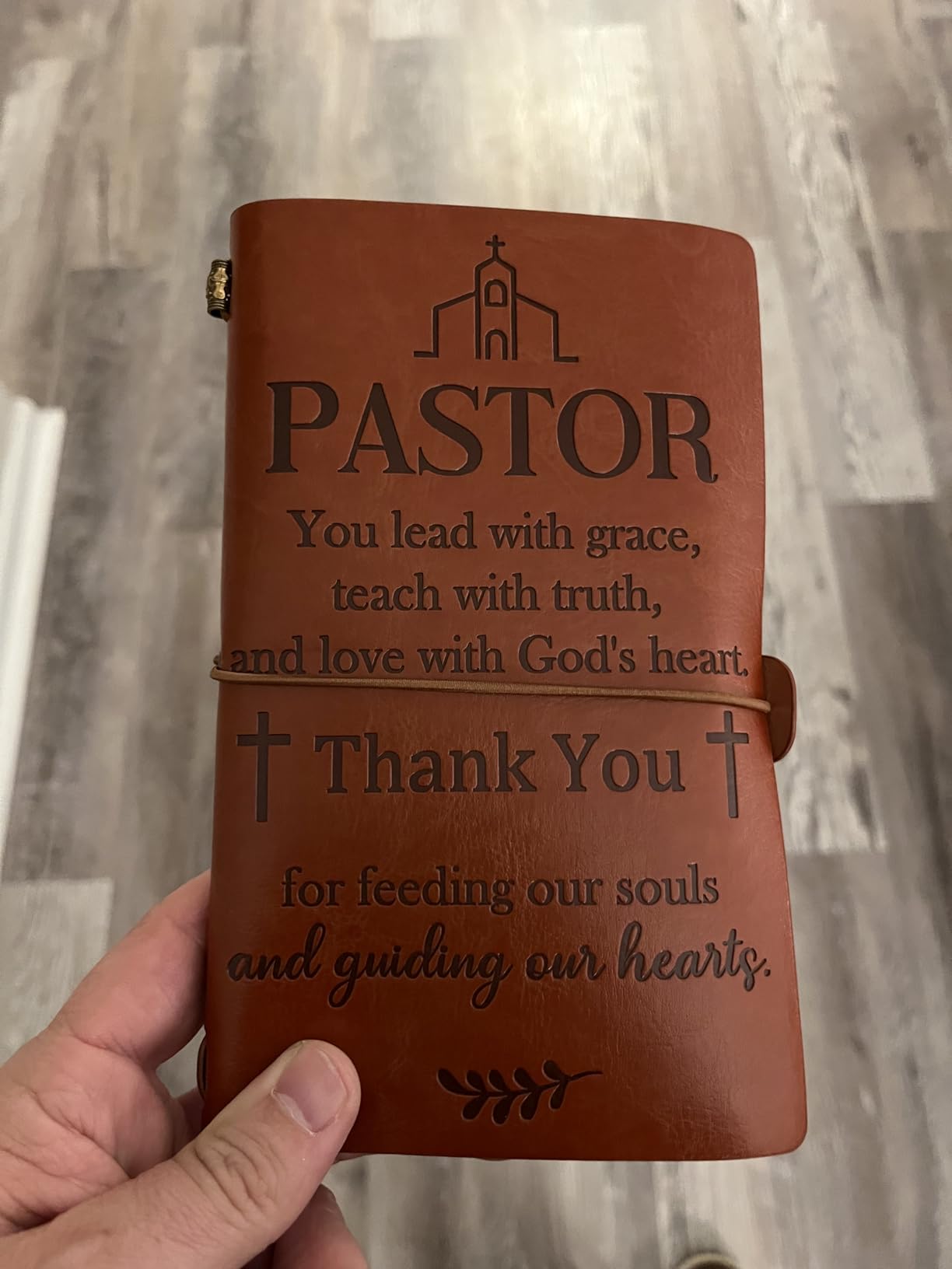 Retirement Gift for Woman Men, Retired Gifts Leather Journal | 140 Page Refillable Notebooks Going Away Goodbye Leaving Farewell Gifts for Coworkers Teacher Nurse Boss Pastor Doctors(Blue) customer photo 2