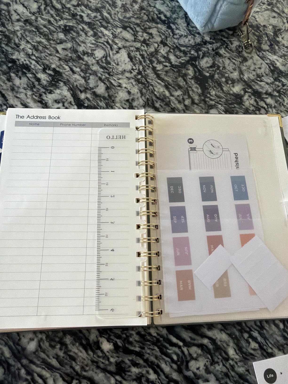 RETTACY Undated Planner, Weekly and Monthly, 53 Weeks and 12 Months, Medium Size (5.7