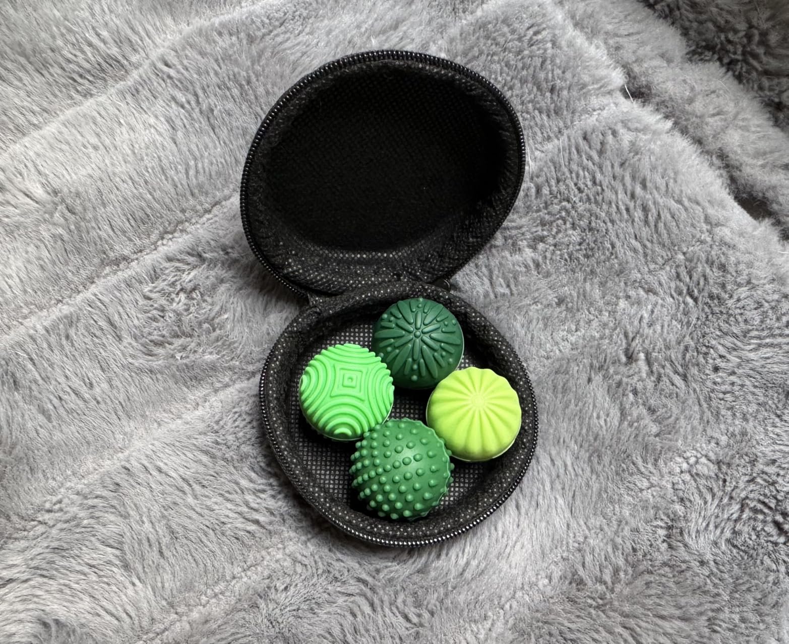 luckdoor Silicone Magnetic Balls Fidget Toys for Adults & Teens, 4PCS Stress Relief Sensory Toys for Autism ADHD Anxiety, Fun Textures Gadgets, Office Desk Toy, Stocking Stuffer for Men Women Teen Gift customer photo 1