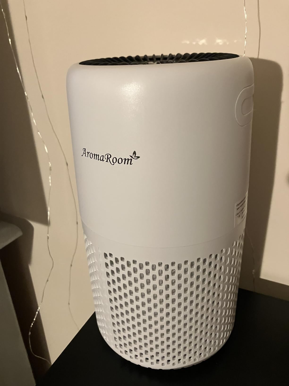 Air Purifier for Home Bedroom, AromaRoom H13 HEPA Air Filter For Smoke Pollen Dander Hair Smell Air Cleaner, 3-in-1 Filter with Sleep Mode, Quiet Air Cleaner For Pets, Home, Baby Room (White) customer photo 1