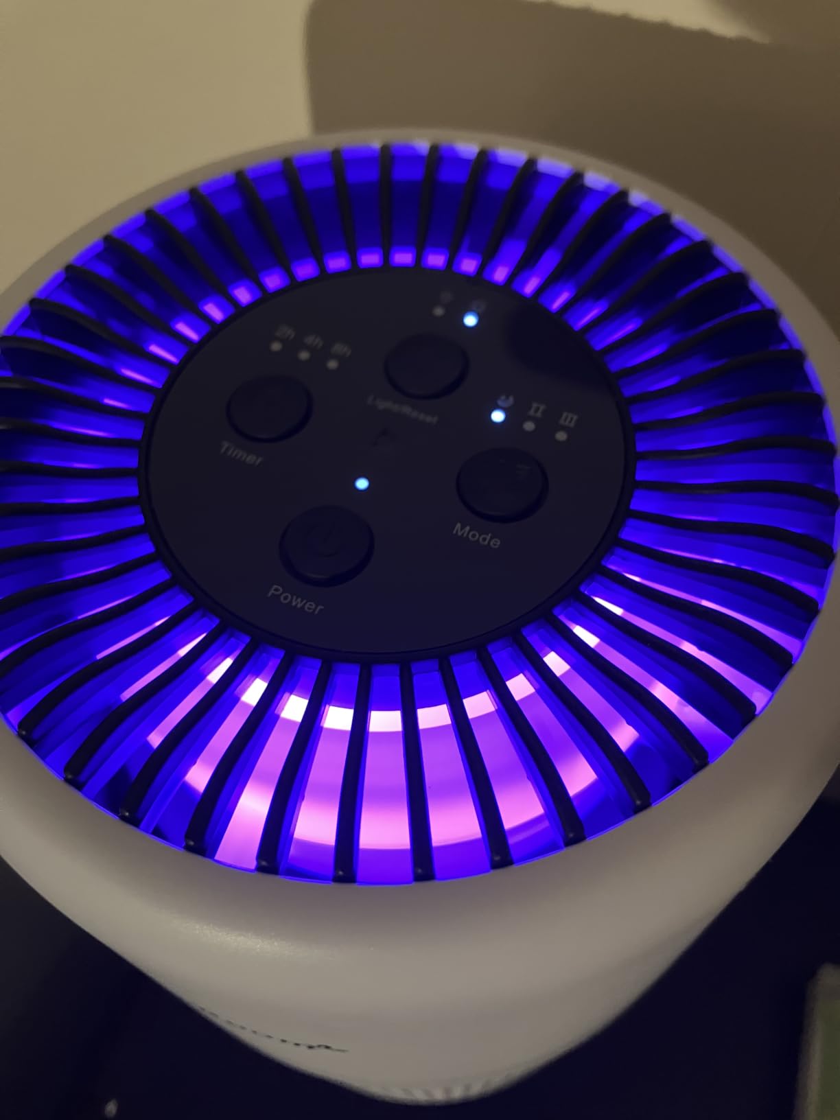 Air Purifier for Home Bedroom, AromaRoom H13 HEPA Air Filter For Smoke Pollen Dander Hair Smell Air Cleaner, 3-in-1 Filter with Sleep Mode, Quiet Air Cleaner For Pets, Home, Baby Room (White) customer photo 2