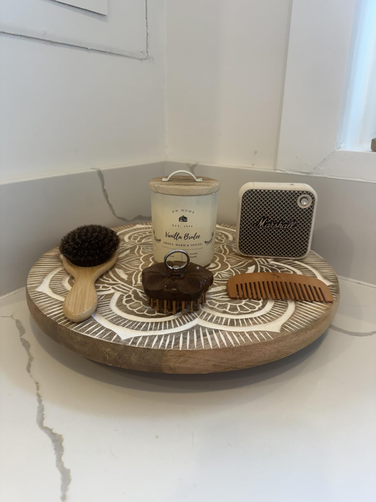 Wooden Scalp Massager for Hair Growth Support, Bamboo Scalp Massager Brush for Head Relaxation, Scalp Stimulation & Hair Oil Distribution customer photo 1