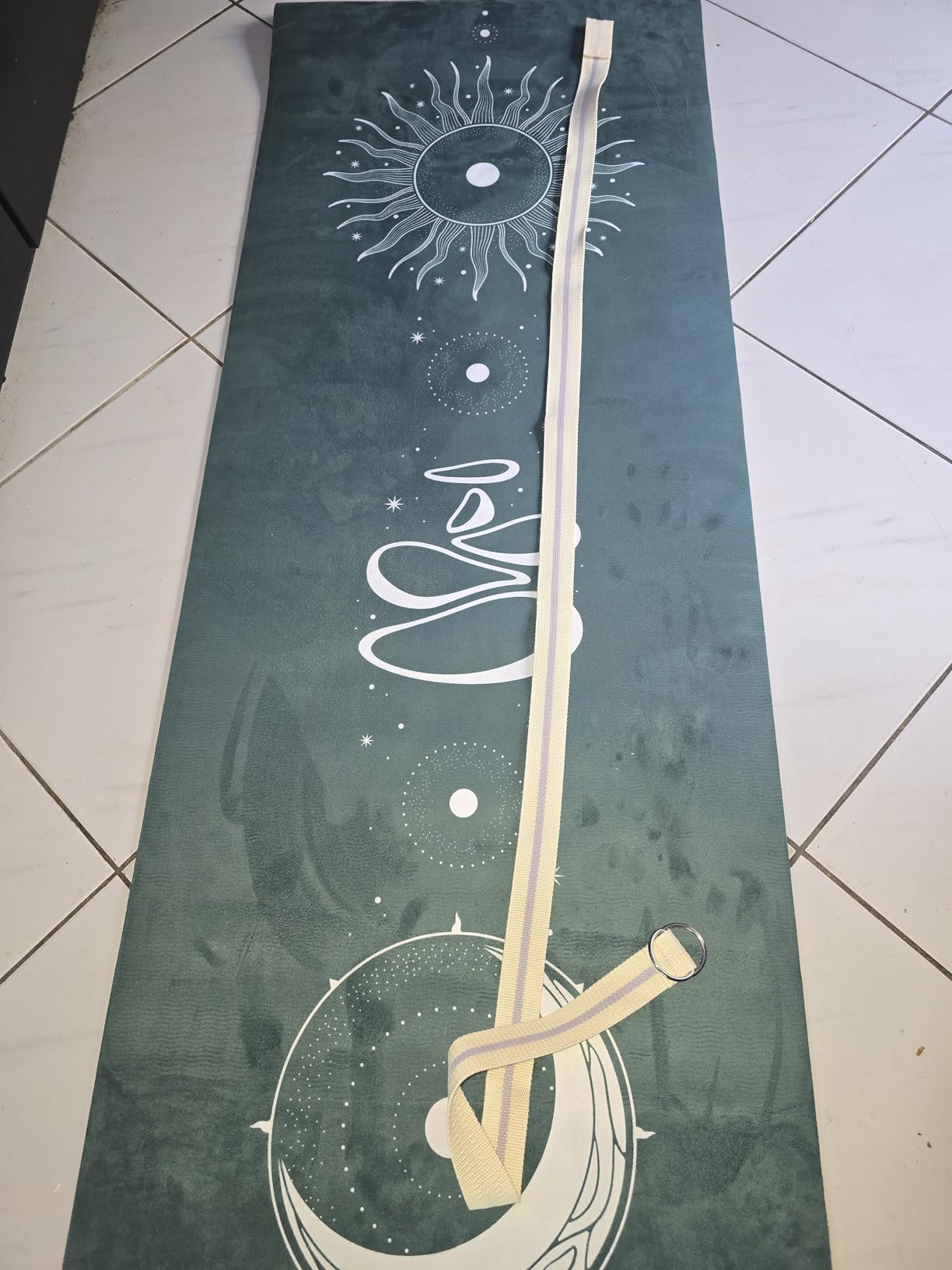 Yoga Mat With Strap 5mm Non Slip Suede & TPE - Eco-Friendly Fitness & Exercise Mat for Hot Yoga customer photo 1