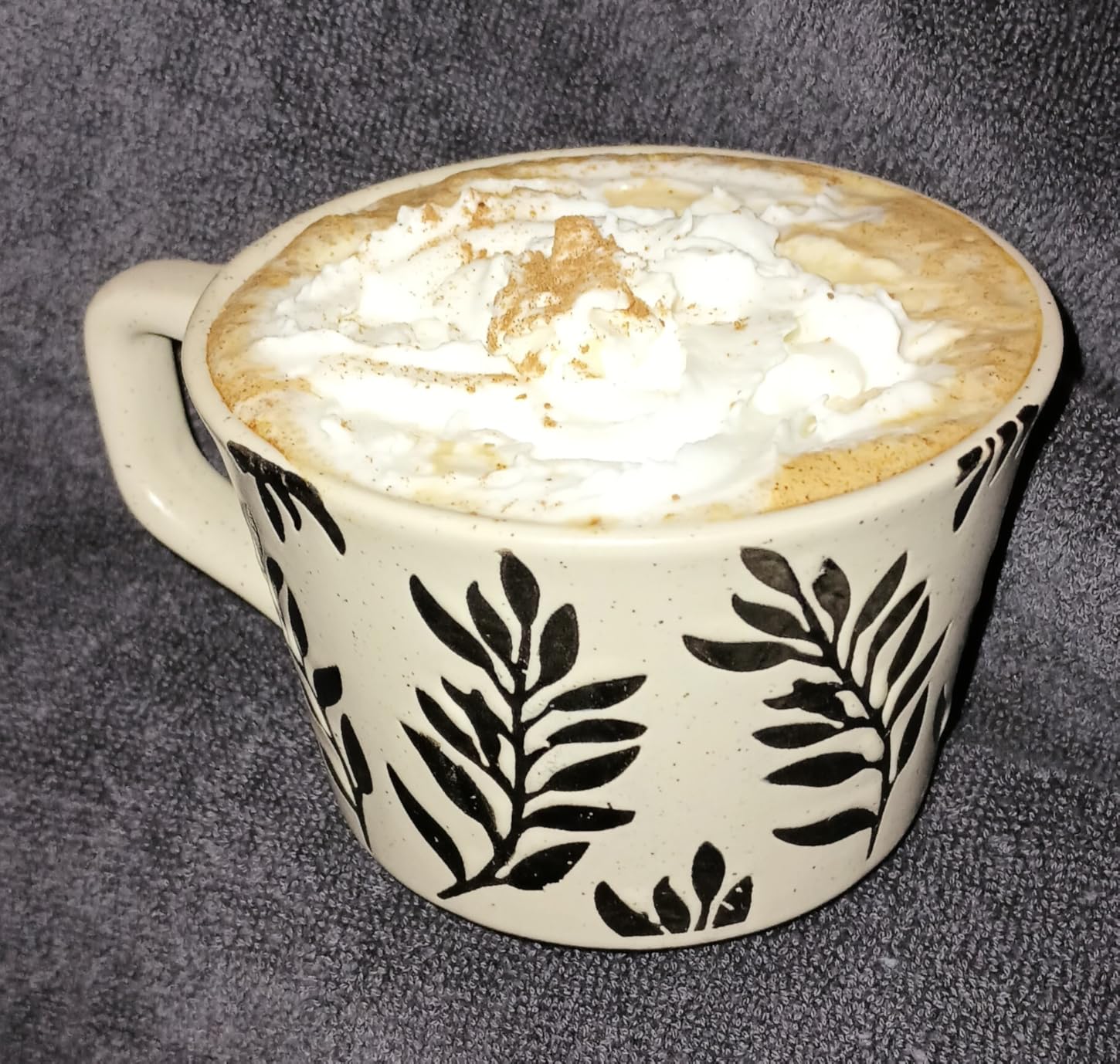 Ceramic Coffee Mug, 13oz Floral Design Pottery customer photo 2