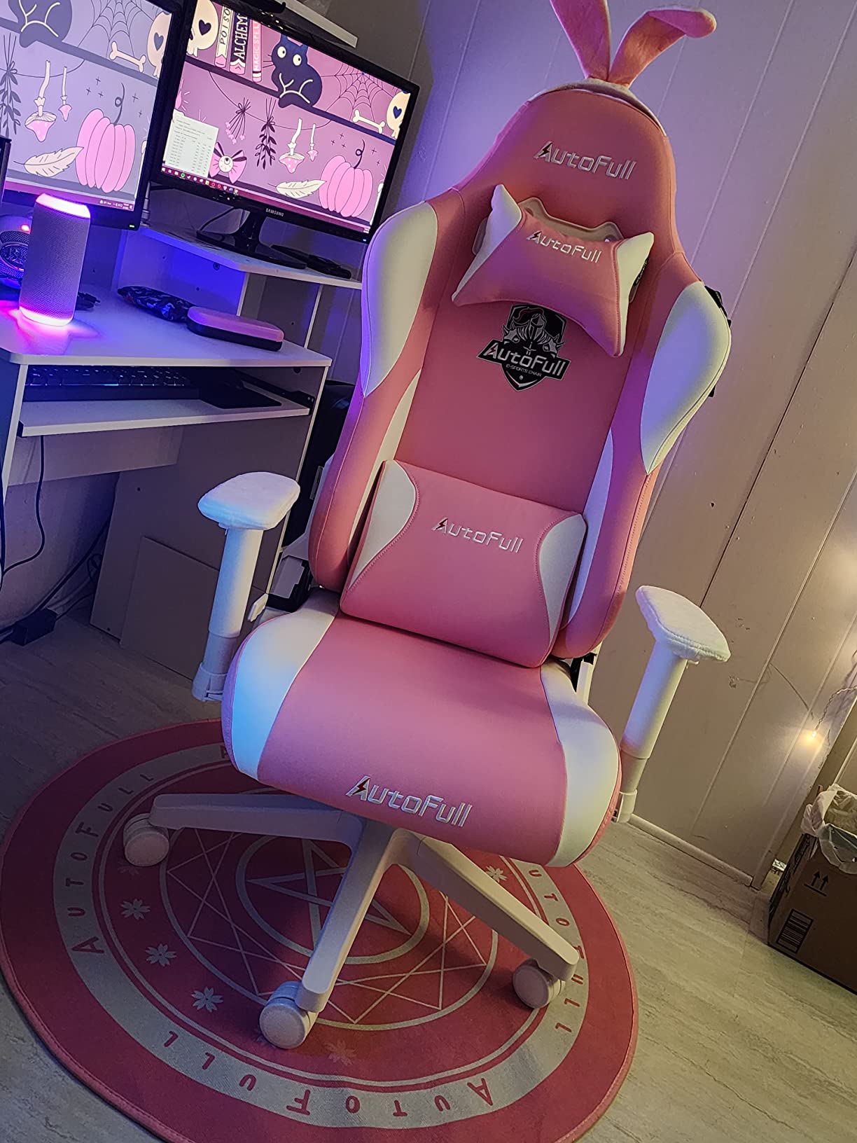AutoFull G7 Gaming Chair - 3-Zone Lumbar, 22-Point Adjustment, Breathable Mesh, Custom Backplate, 720 Degree Armrests, BIFMA Certified Ergonomic, 140 Degree Recline, IGR Certified, Niko Endorsed - Black customer photo 1