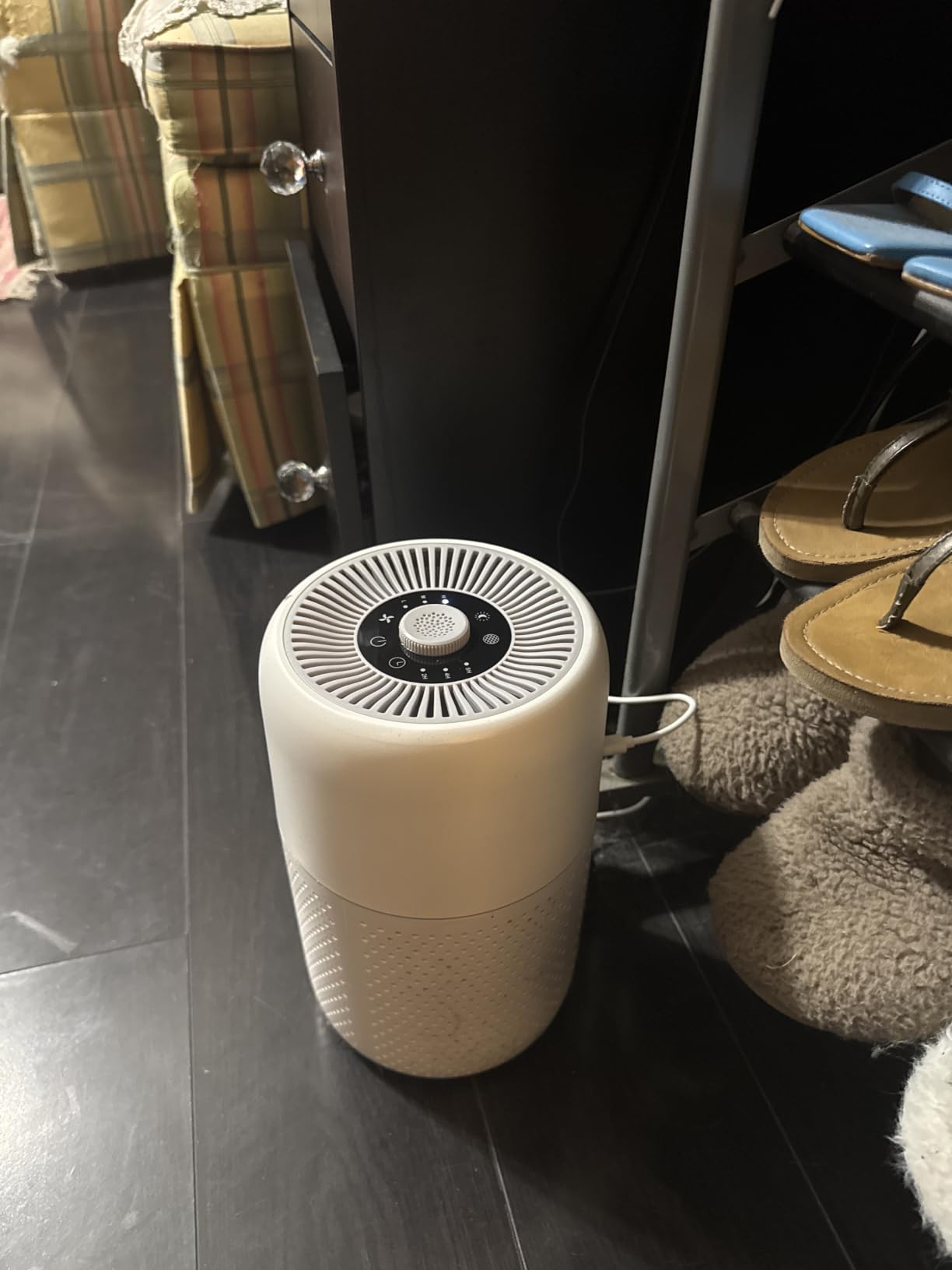 2 Pack YARIKI Air Purifiers for Bedroom with H13 True HEPA Filter,360° Air Intake,Essential Oil Diffuser,Night Light, 24dB Quiet Compact Air Purifier,P60 customer photo 1