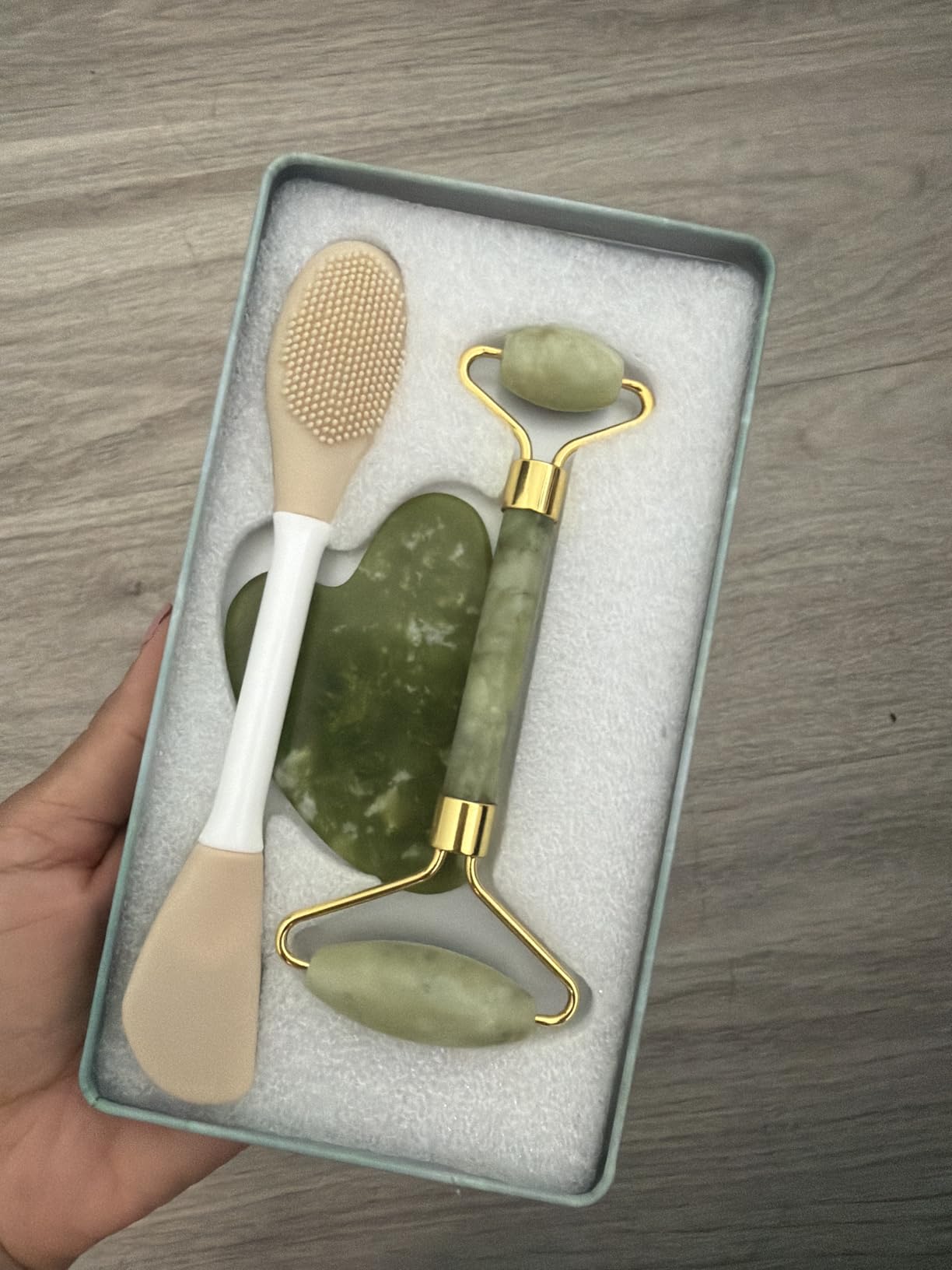Real Perfection Jade Roller and Gua Sha Set customer photo 1