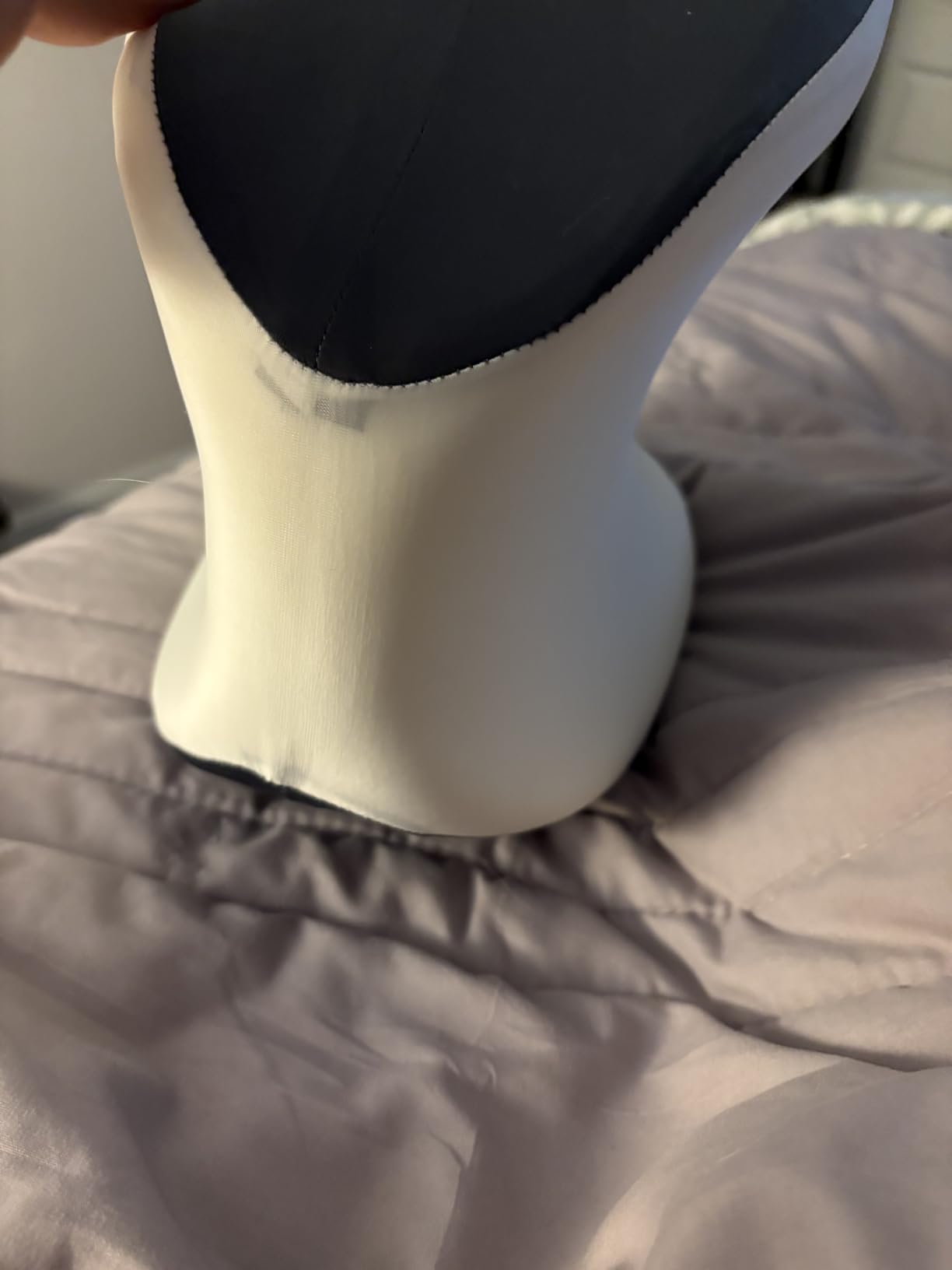 Knee Pillow for Side Sleepers, Leg Pillow with Cooling Cover, Memory Foam Body Pillow for Side Sleeping, Heart-Shape Cushion for Hip, Back & Sciatica Pain Relief, Grey customer photo 2
