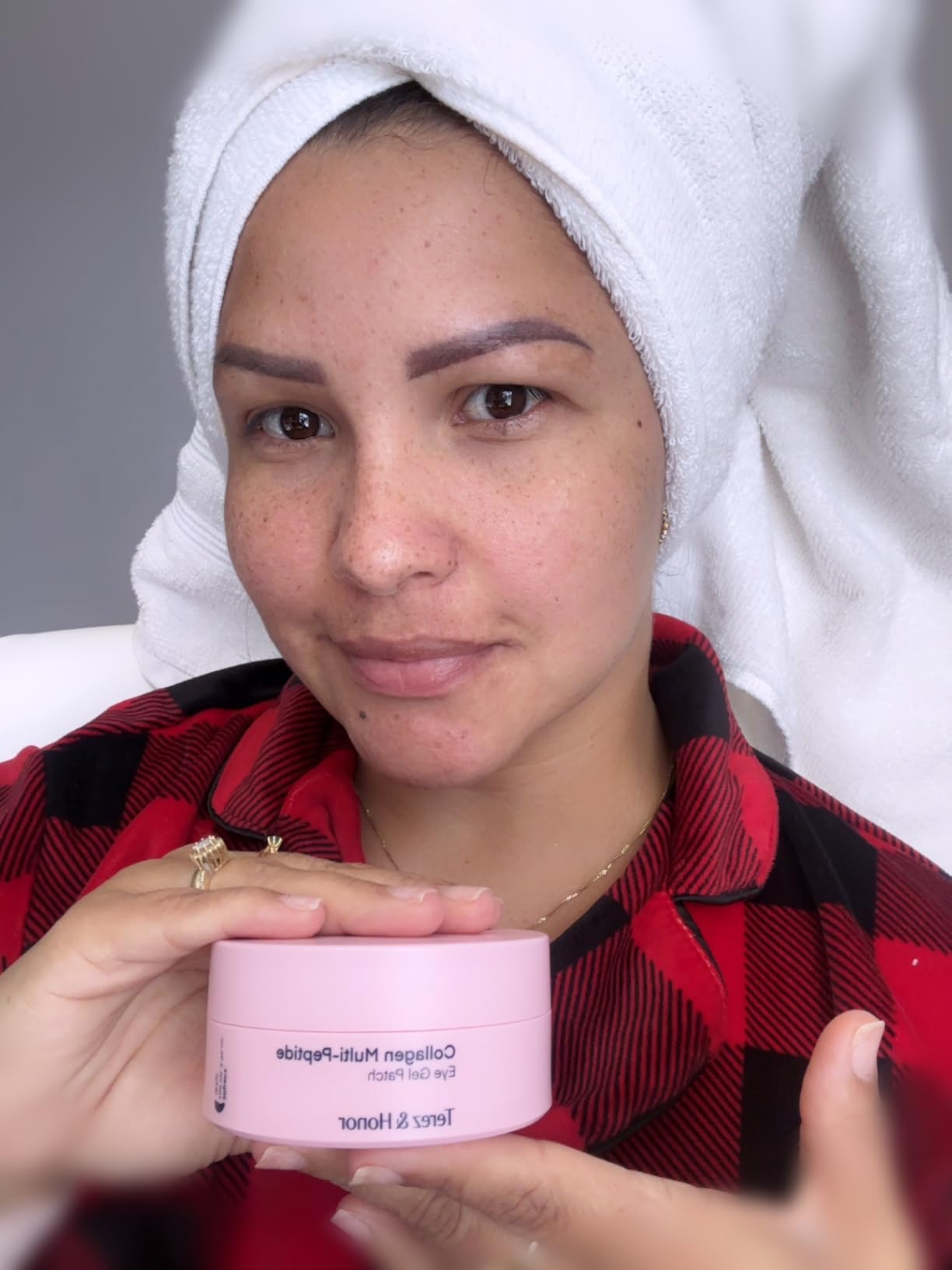TEREZ & HONOR Peptide Collagen Under Eye Patches - 60 Korean Firming, Glowing & Hydrating Hydrogel Mask for Puffy Eyes, Dark Circles, Wrinkles, Fine Lines, Undereye Bags - Anti-Aging Eye Gel Pads customer photo 1