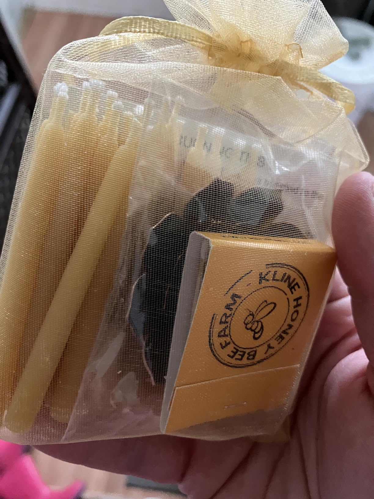 Kline Meditation Beeswax Candle Set - 20 Minutes of Relaxation, Made in USA customer photo 1