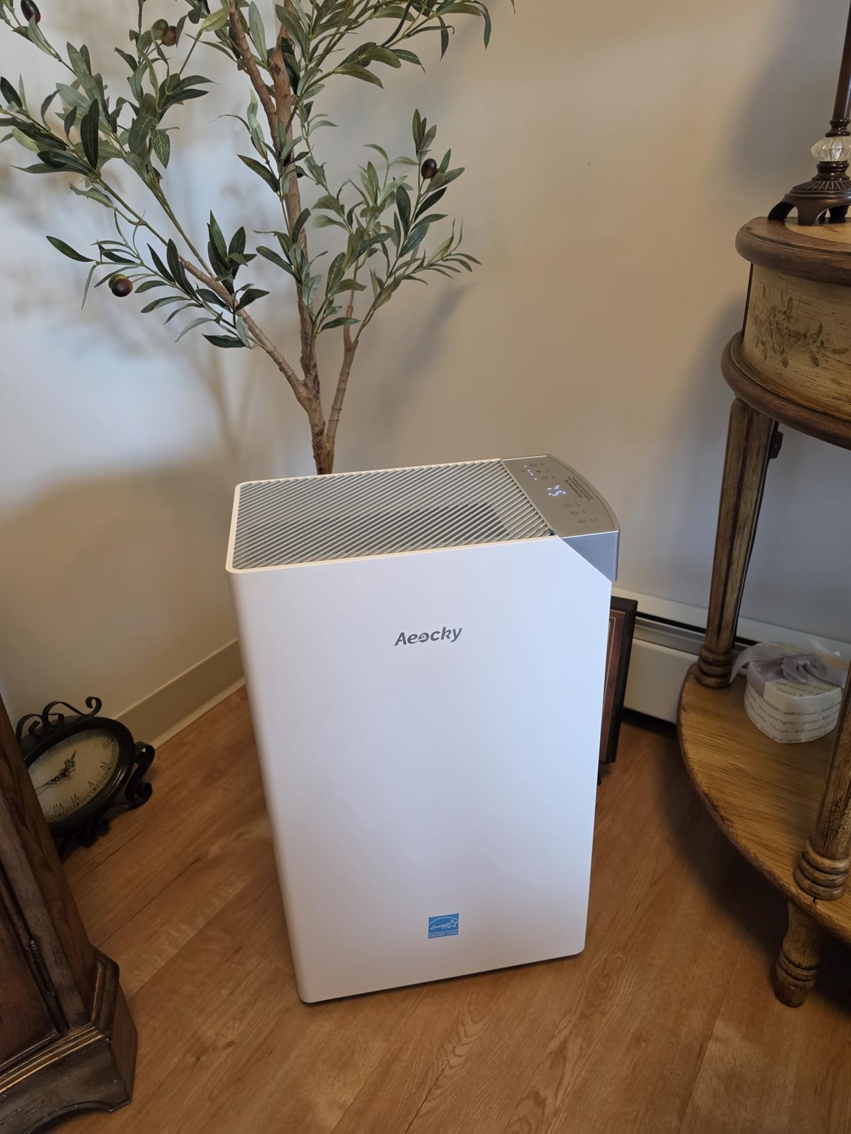 AEOCKY 4500 Sq.Ft 74 Pint/D Energy Star Version 6.0 Dehumidifier, Smart Compressor Dehumidifier with Drain Hose, Intelligent Humidistat,for Basement,Bedroom,Home,Bathroom customer photo 2