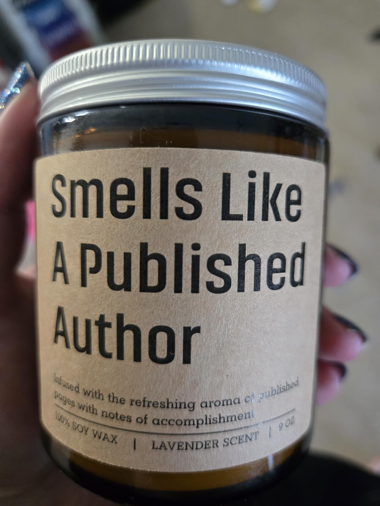 LEADO Smells Like a Published Author Candle - Creative Gifts for Writers, Congrats New Author Gifts for Women, Men - Mothers Day, Literary, Writing Present for Book Writer, Novelist, Poet, Playwright customer photo 1