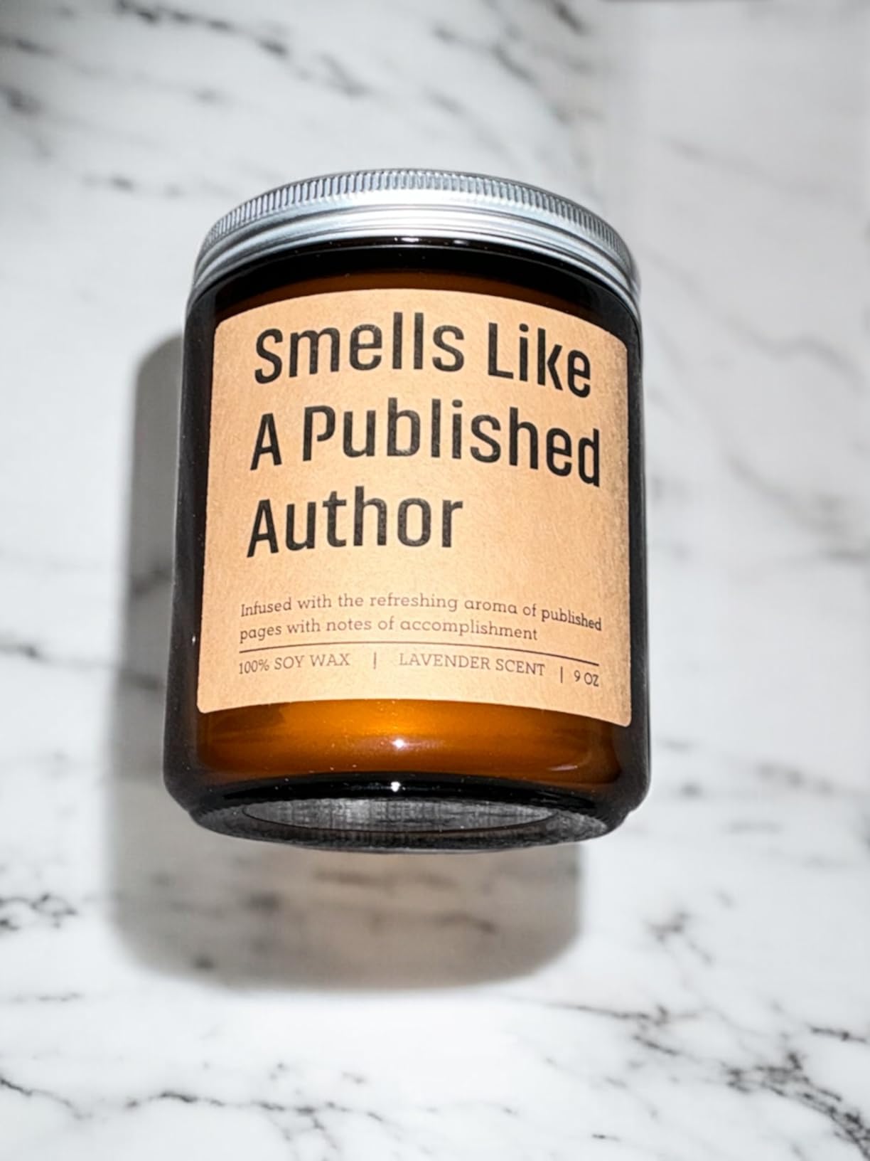 LEADO Smells Like a Published Author Candle - Creative Gifts for Writers, Congrats New Author Gifts for Women, Men - Mothers Day, Literary, Writing Present for Book Writer, Novelist, Poet, Playwright customer photo 2