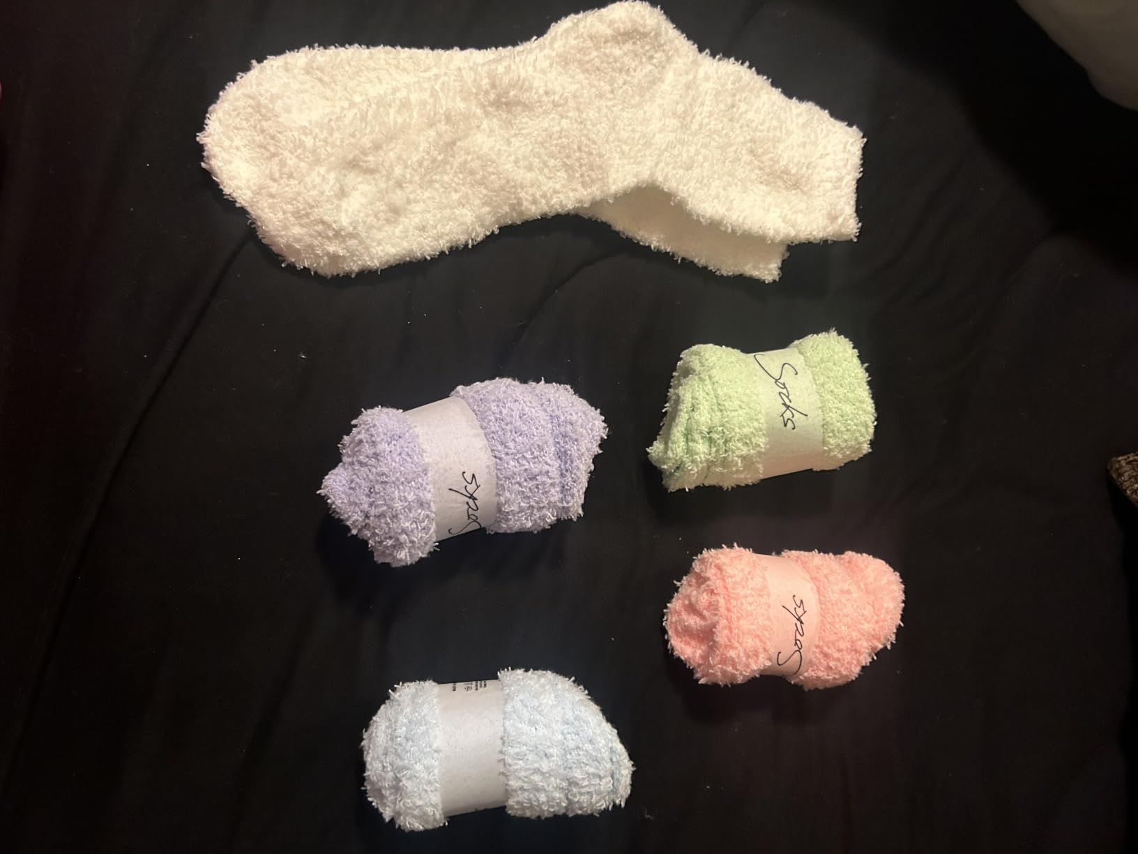 Fuzzy Socks for Women Cozy Fluffy Slipper Socks Soft Warm Winter Fleece Plush Sleeping Gift Socks customer photo 1