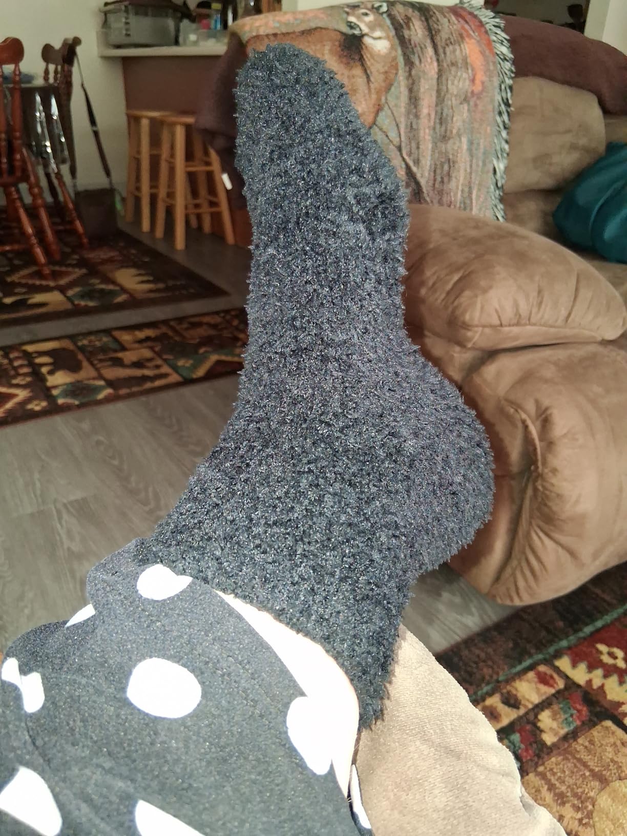 Fuzzy Socks for Women Cozy Fluffy Slipper Socks Soft Warm Winter Fleece Plush Sleeping Gift Socks customer photo 2