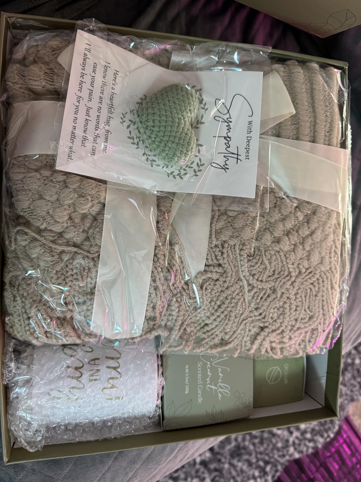 Sympathy Gift Baskets Sympathy Gifts for Loss of Loved One Mother Father Husband Mom Dad, Memorial Condolences Grief Bereavement Gift Ideas for Loss, Miscarriage Gifts for Mothers Women Care Package customer photo 1