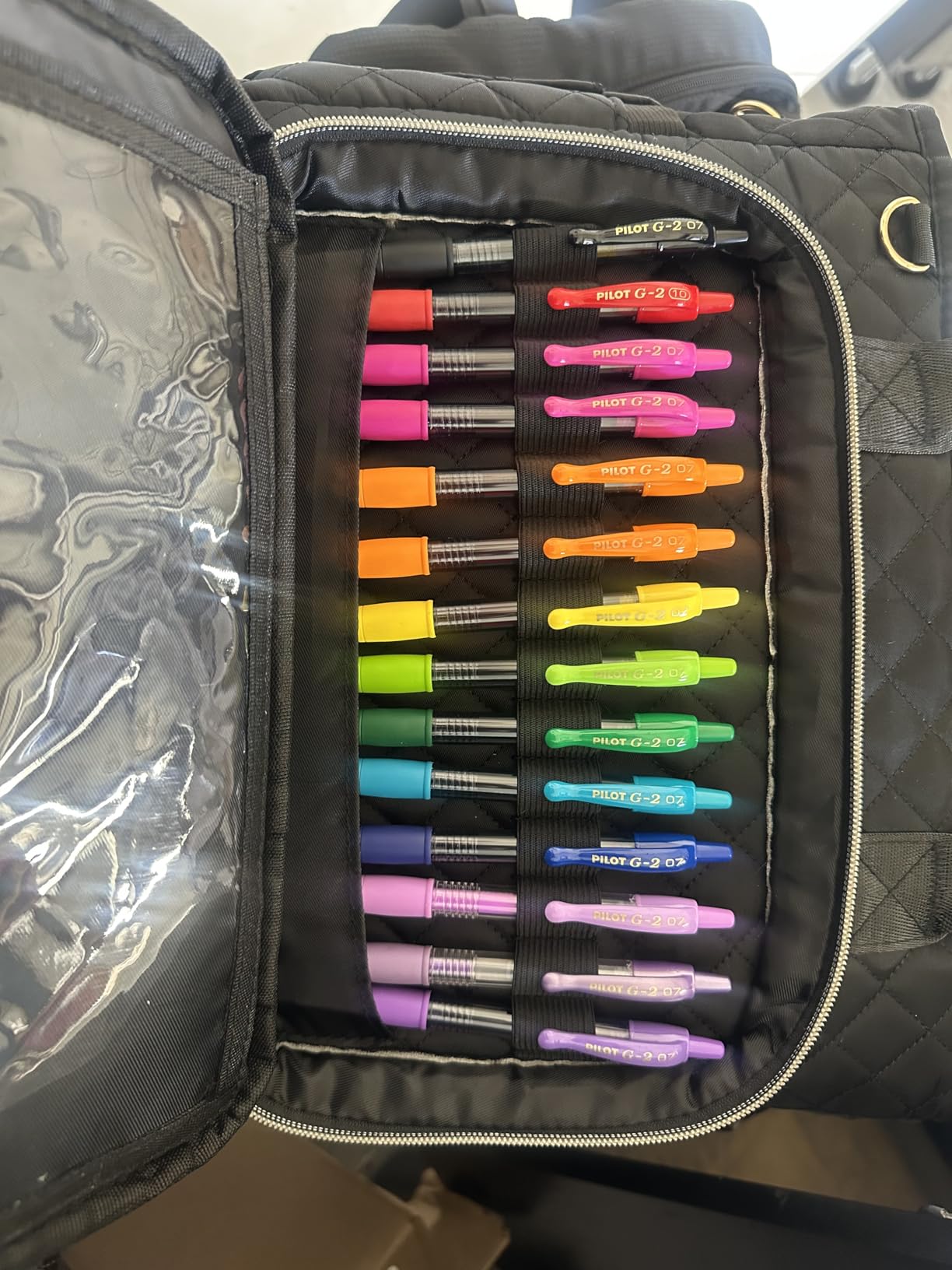 Pilot G2 Gel Roller Pens, G2 Rainbow Colors Pack, 15 Pack Pouch, Assorted customer photo 2